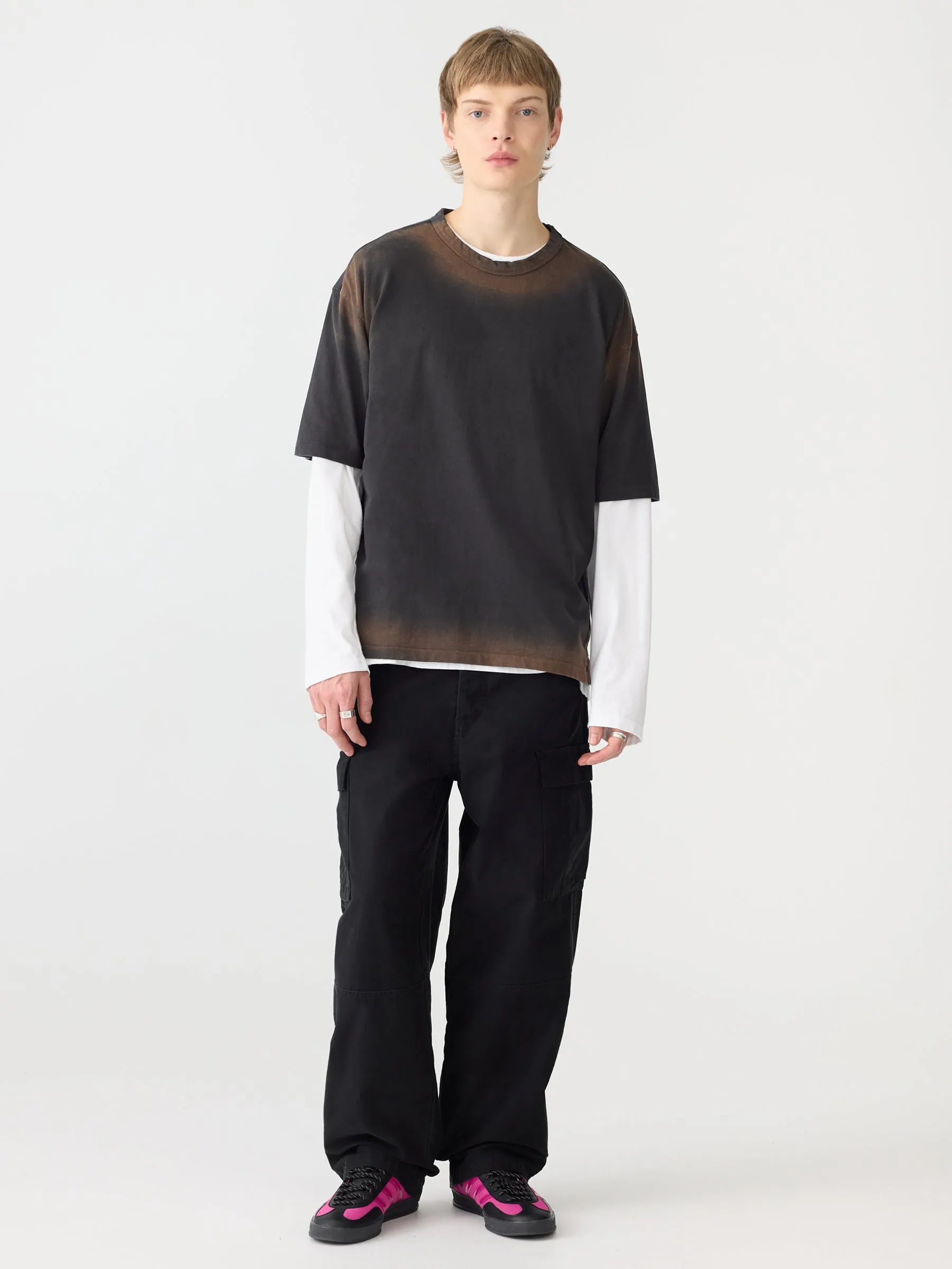 Universal Mist Dye Short Sleeve T-Shirt sold by Bassike