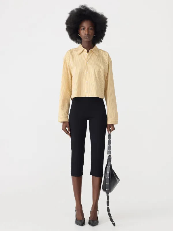 Cropped Boxy Stripe Shirt sold by Bassike