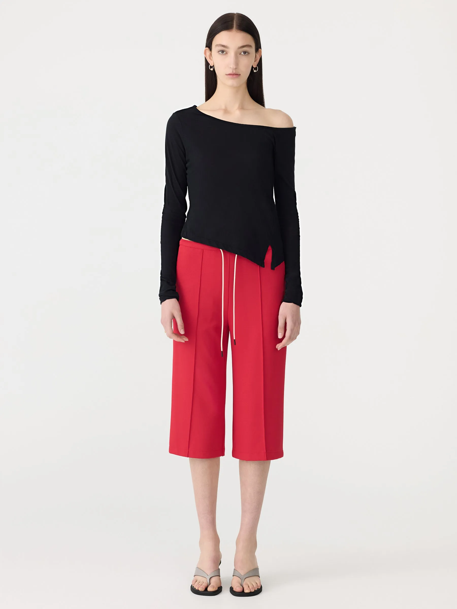 Off Shoulder Jersey Long Sleeve Top sold by Bassike