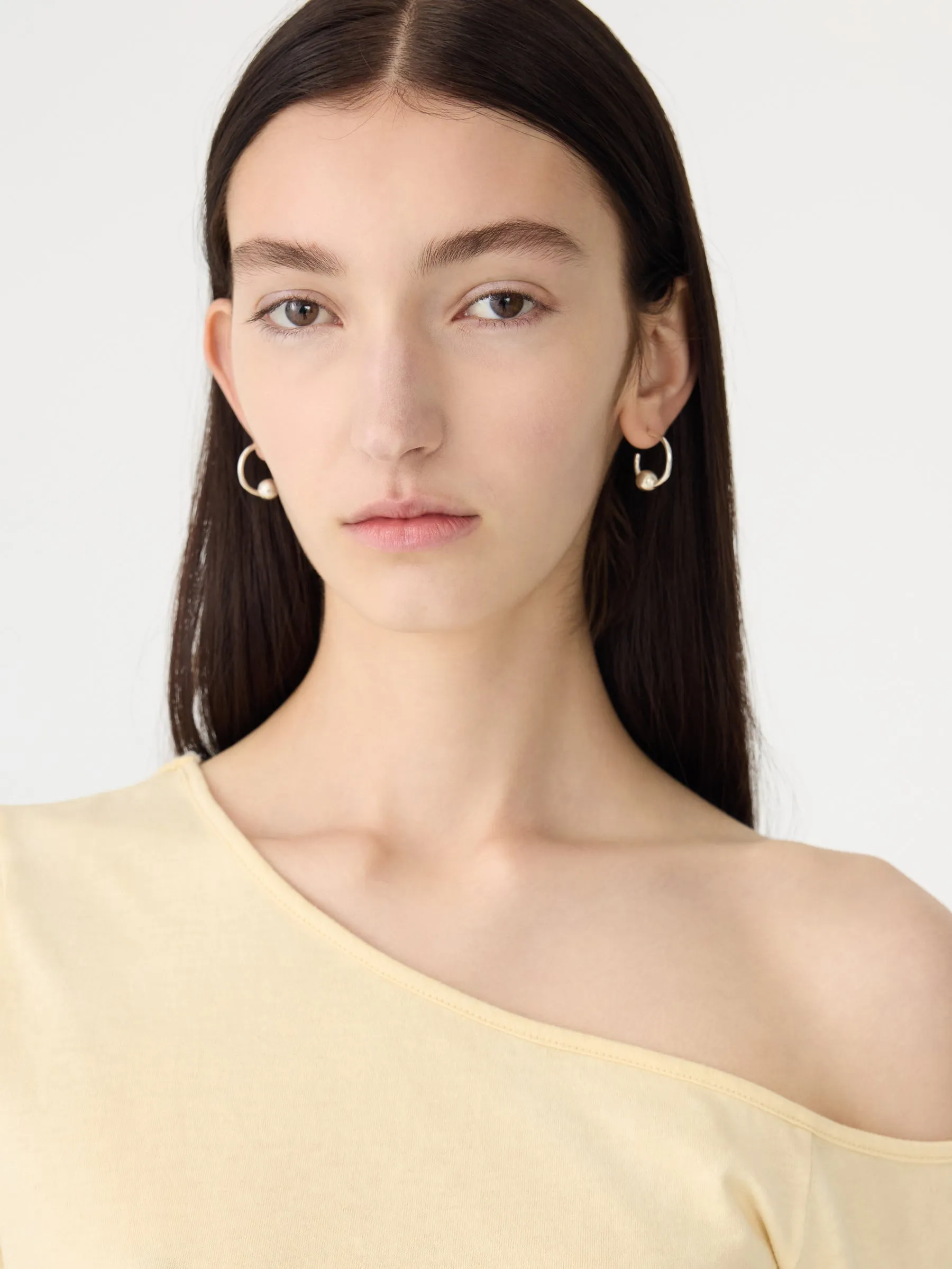 Off Shoulder Jersey Long Sleeve Top sold by Bassike product image thumbnail 3