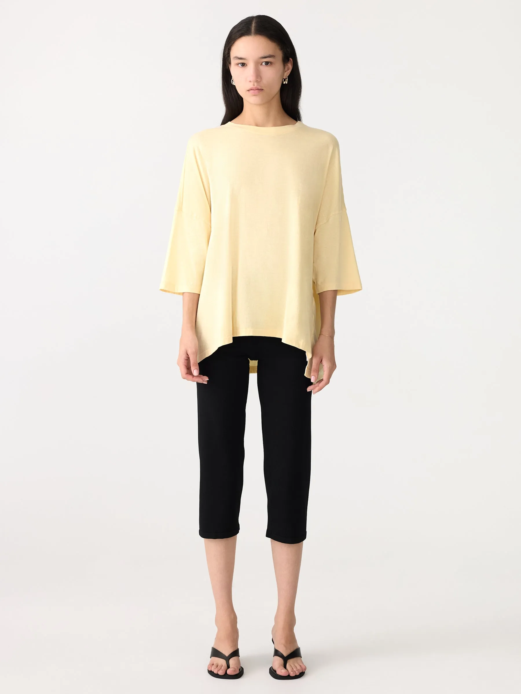 Slouch Side Step Short Sleeve T-Shirt sold by Bassike product image thumbnail 2