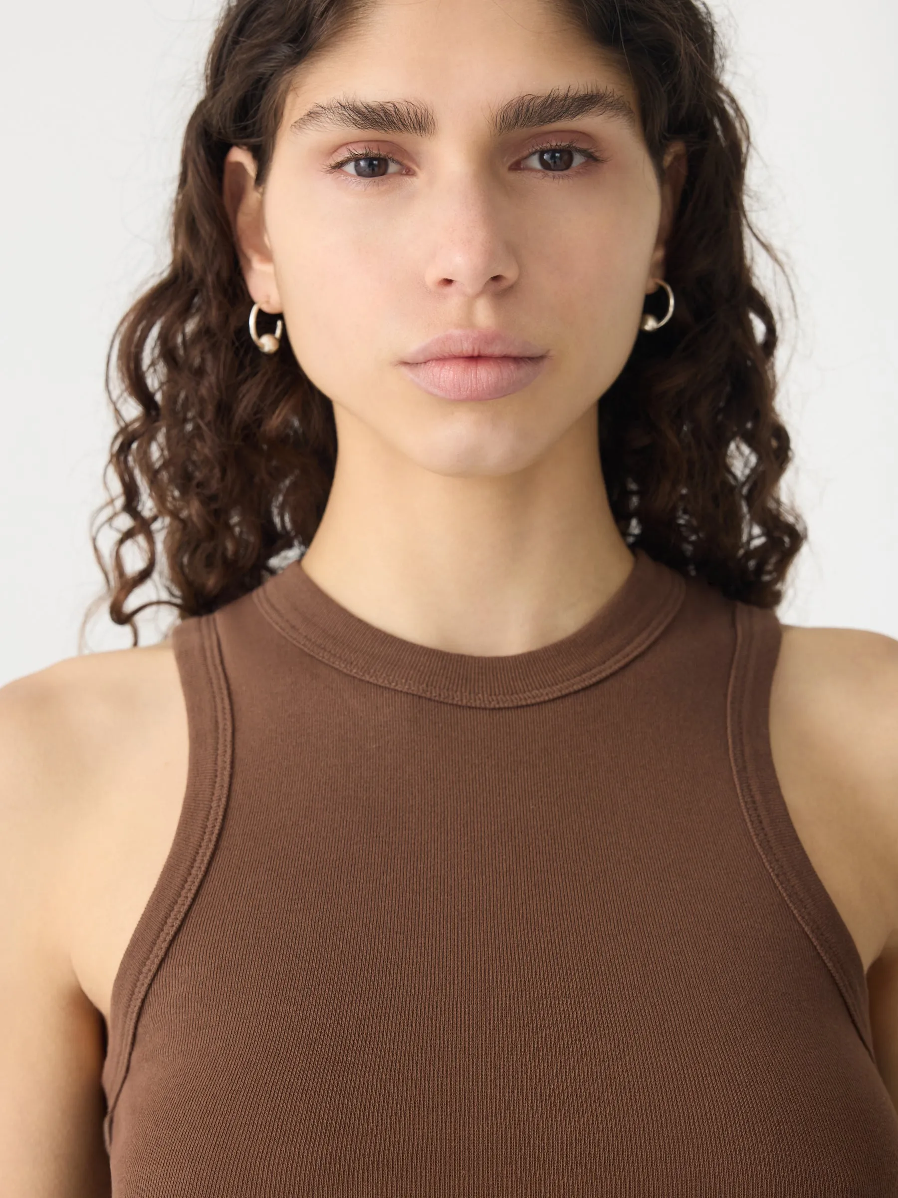 Seam Detail Tank sold by Bassike product image thumbnail 3