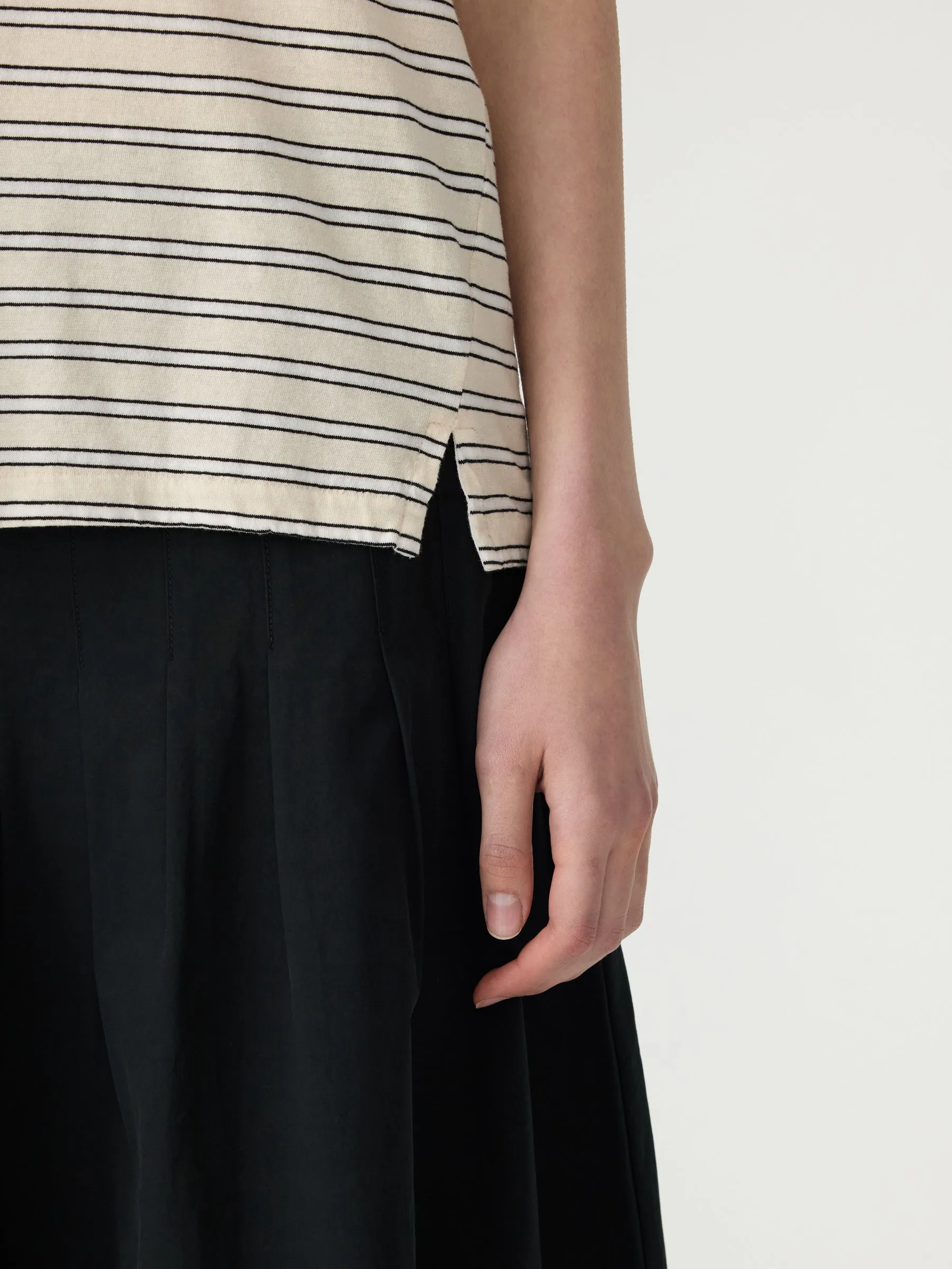 Stripe Regular Short Sleeve T-Shirt sold by Bassike product image thumbnail 3