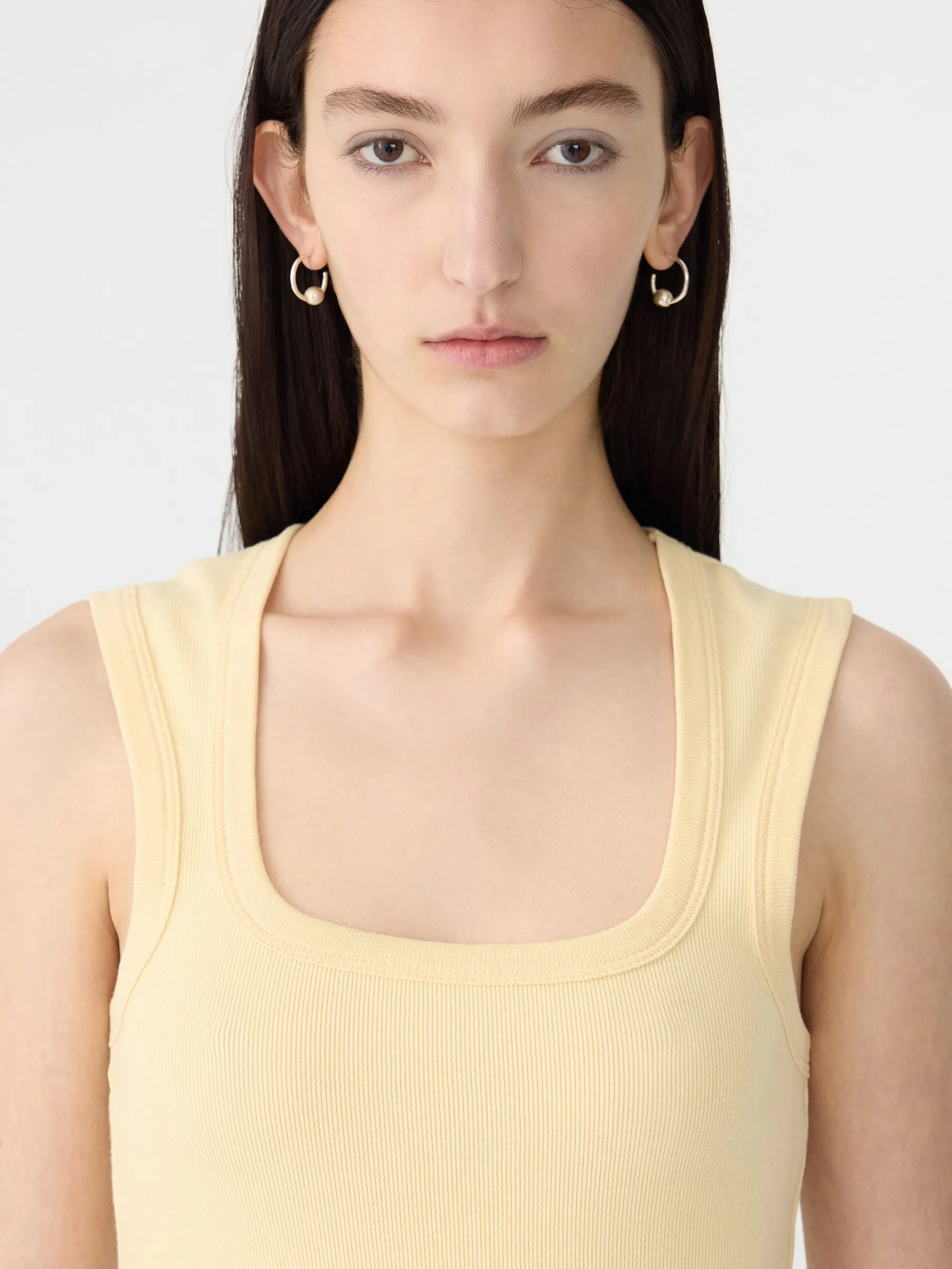 Low Scooped Rib Tank sold by Bassike product image thumbnail 3