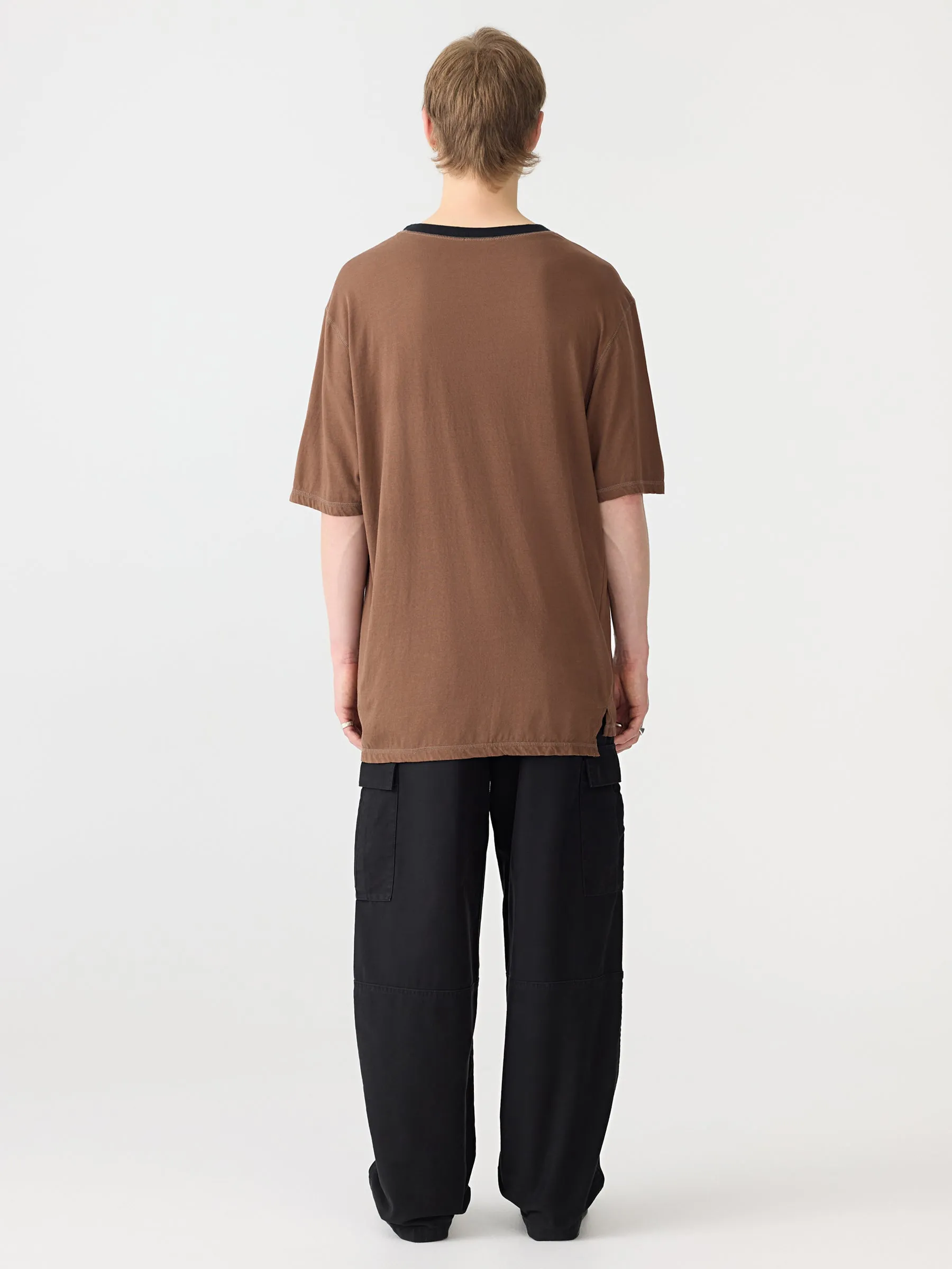 Contrast Slouch Fit T-Shirt sold by Bassike product image thumbnail 5