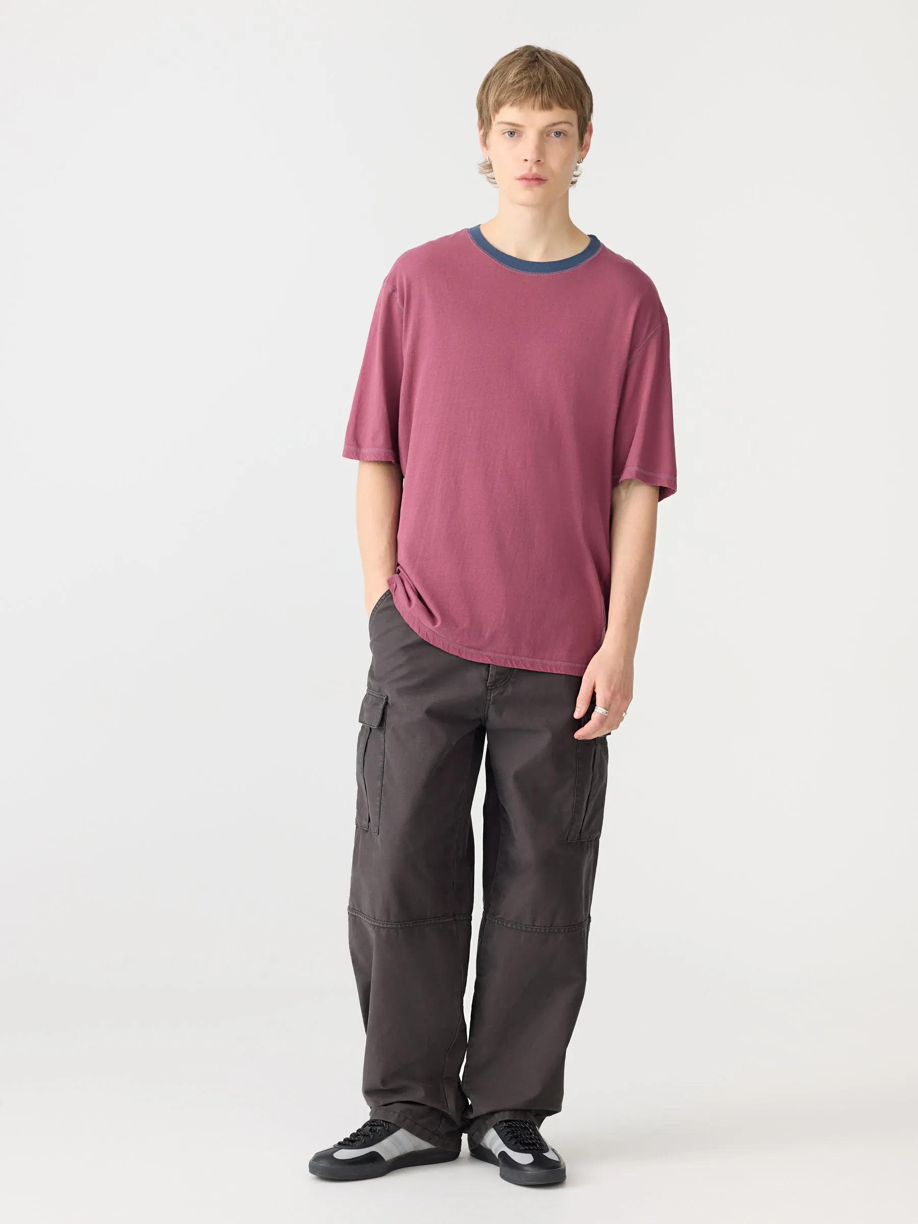 Contrast Slouch Fit T-Shirt sold by Bassike
