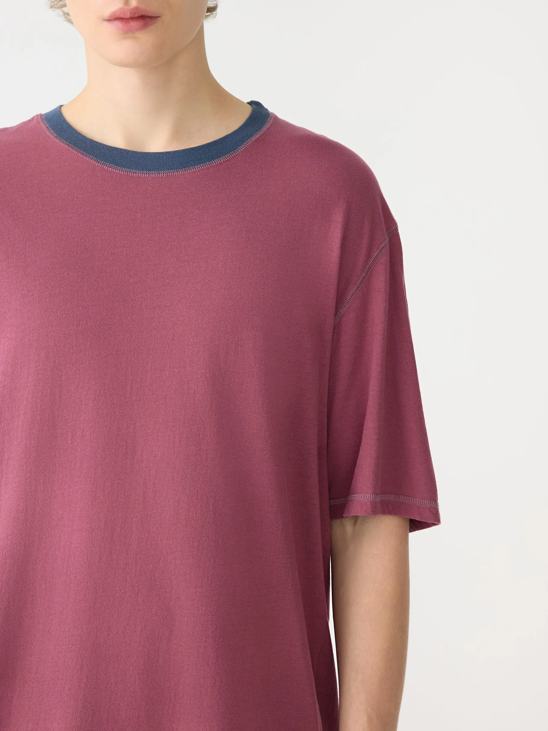 Contrast Slouch Fit T-Shirt sold by Bassike product image thumbnail 3