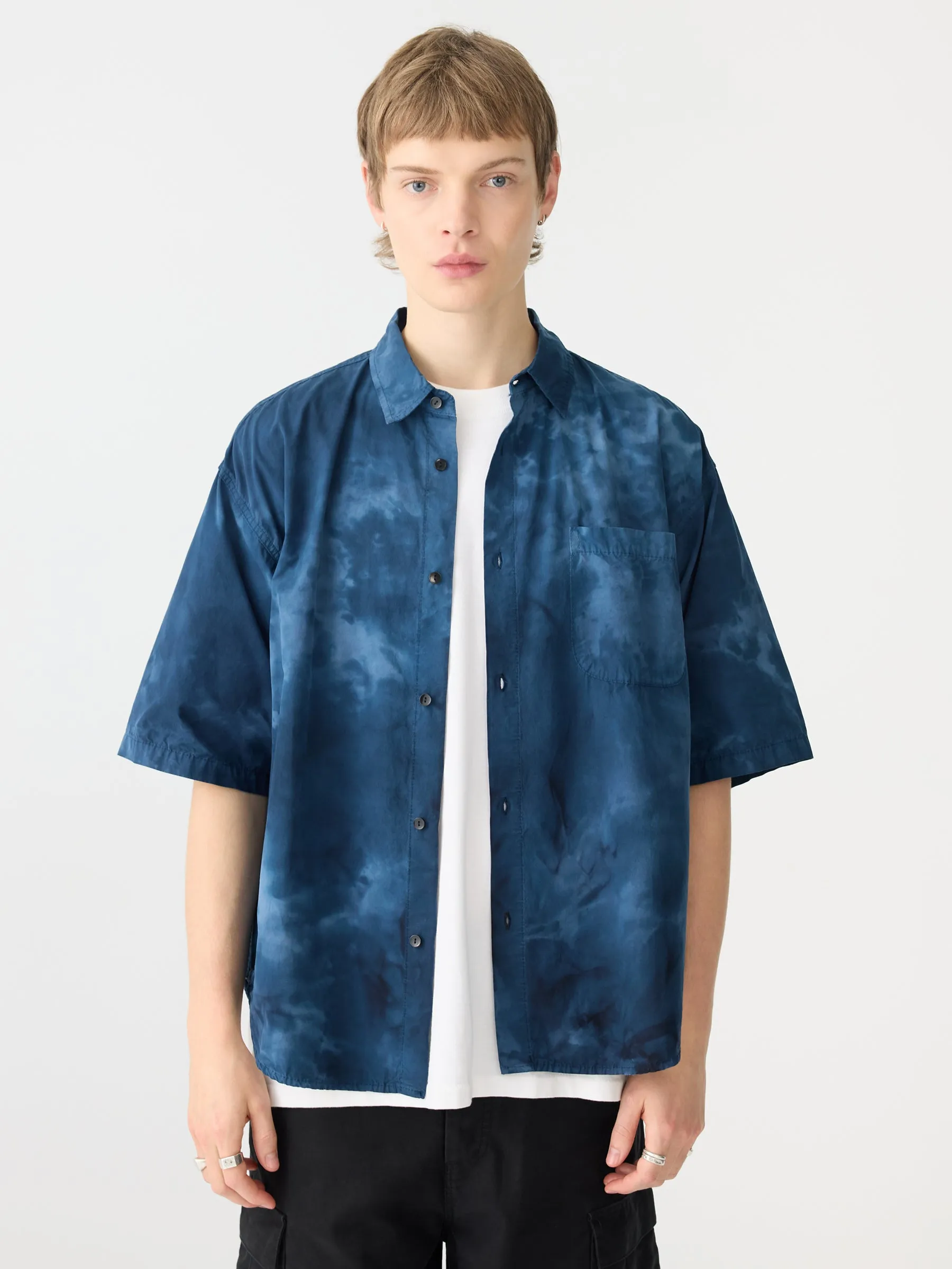 Motley Crushed Cotton Shirt sold by Bassike product image thumbnail 2