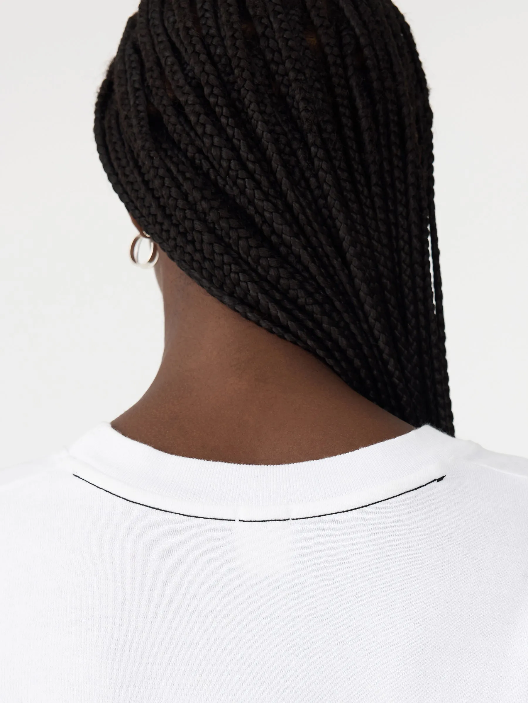 Boxy Rib Insert Long Sleeve T-Shirt sold by Bassike product image thumbnail 5