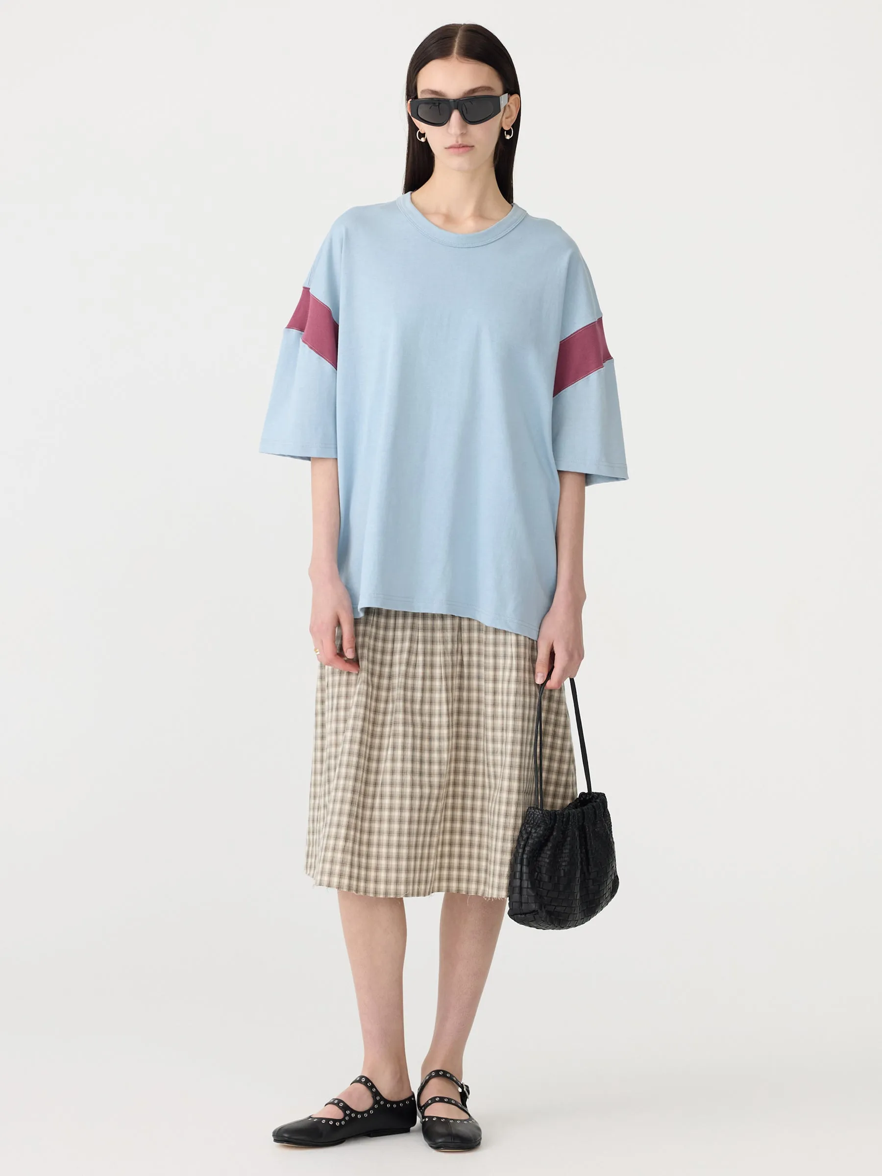 Oversized Rib Detail T-Shirt sold by Bassike