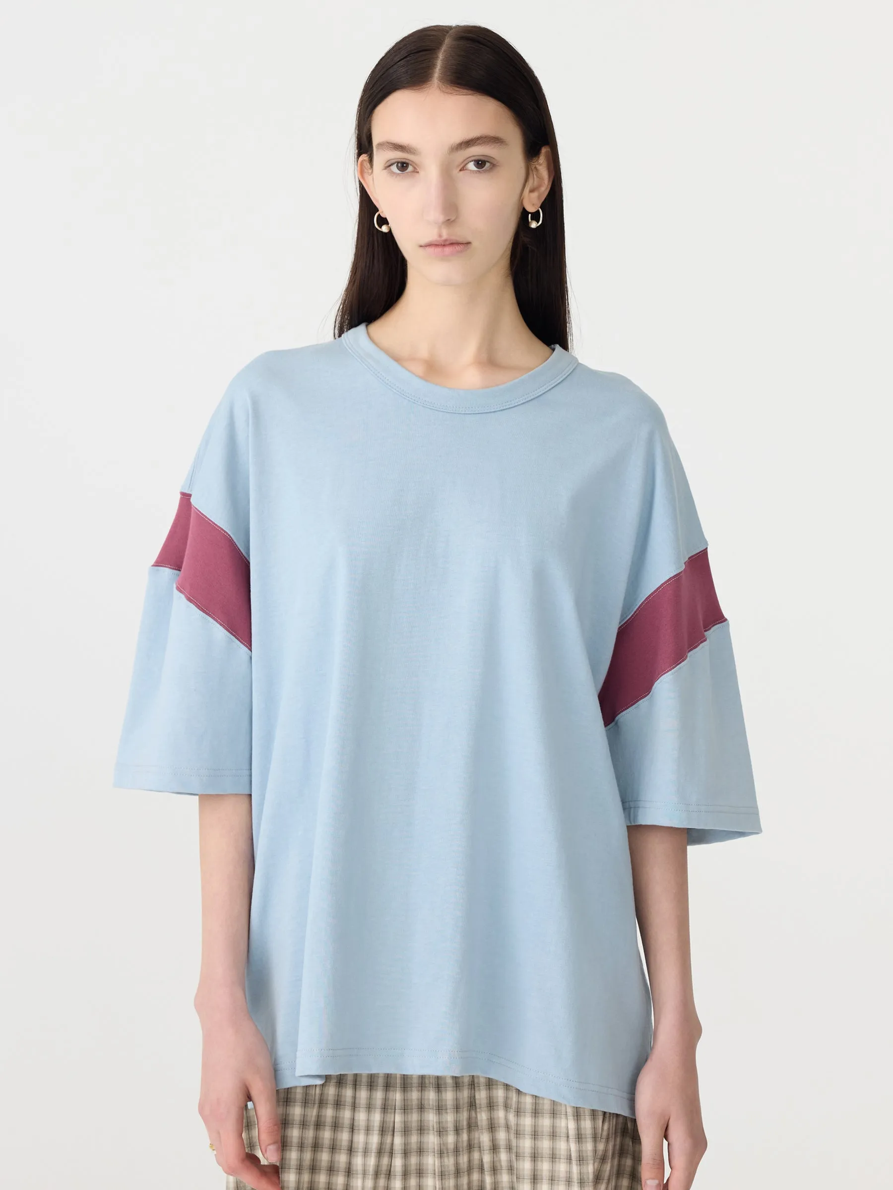Oversized Rib Detail T-Shirt sold by Bassike product image thumbnail 2