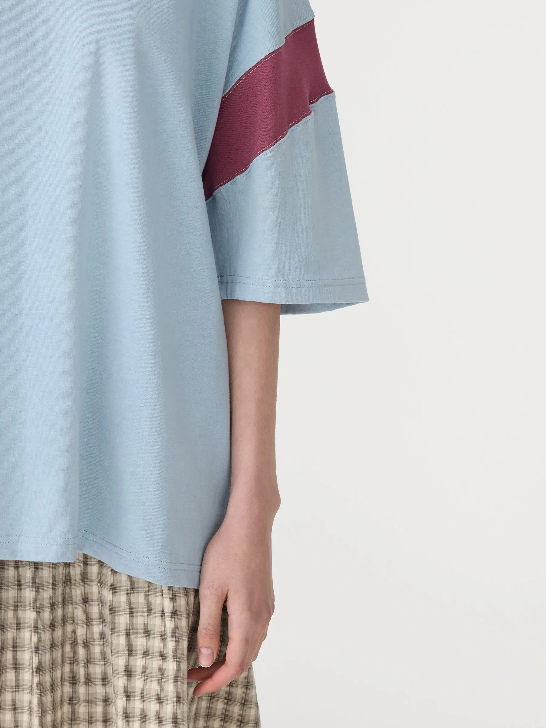 Oversized Rib Detail T-Shirt sold by Bassike product image thumbnail 3