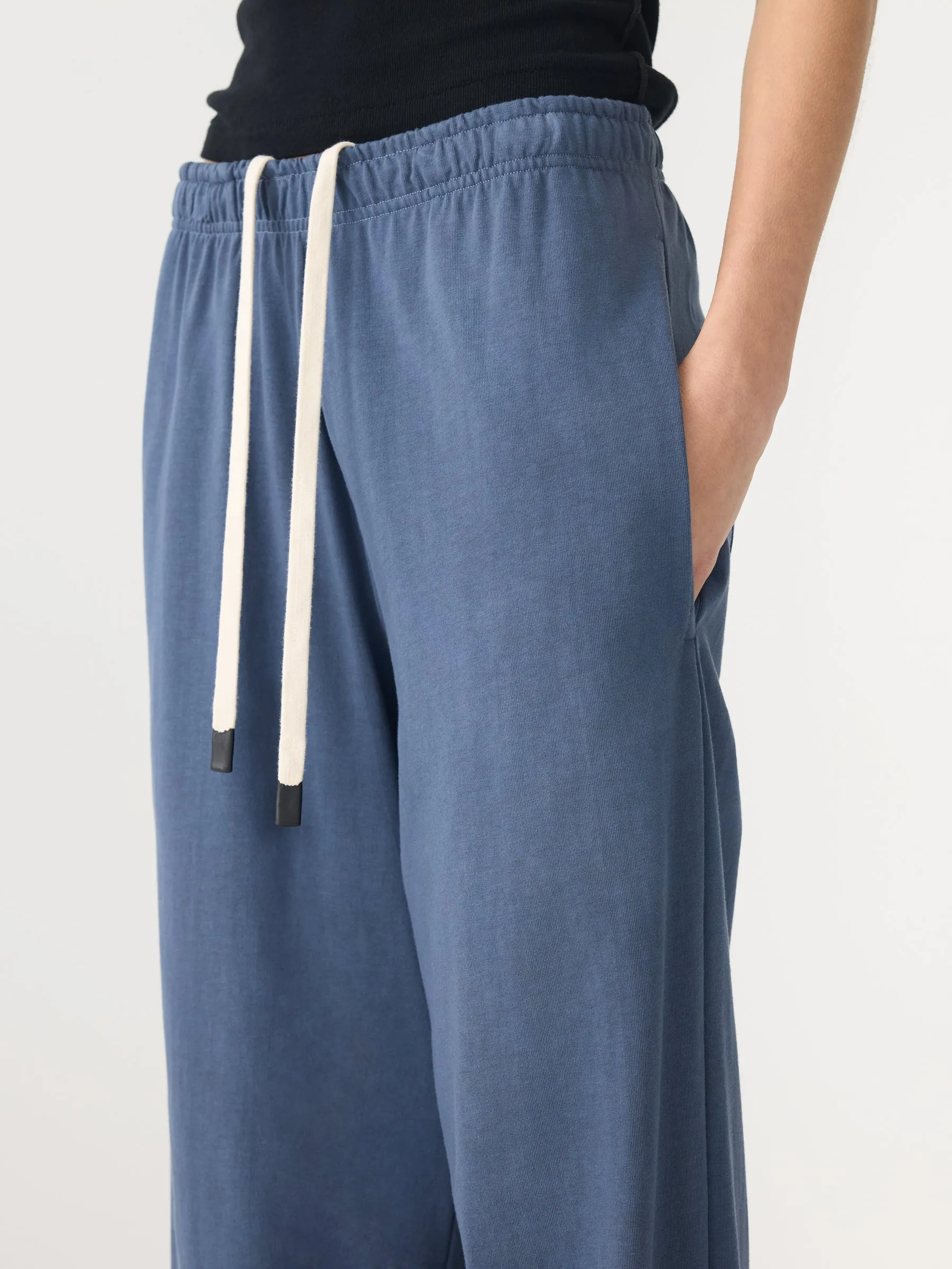Wide Leg Double Jersey Pant sold by Bassike product image thumbnail 3