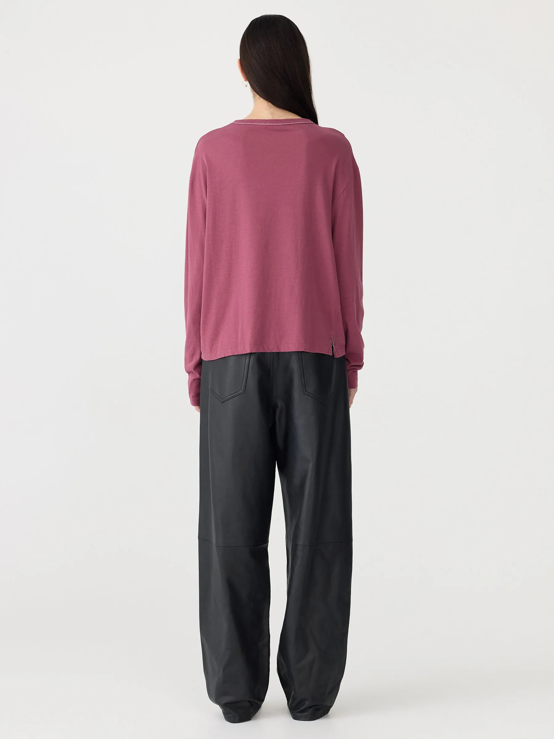 Boyfriend Heritage Long Sleeve T-Shirt sold by Bassike product image thumbnail 5