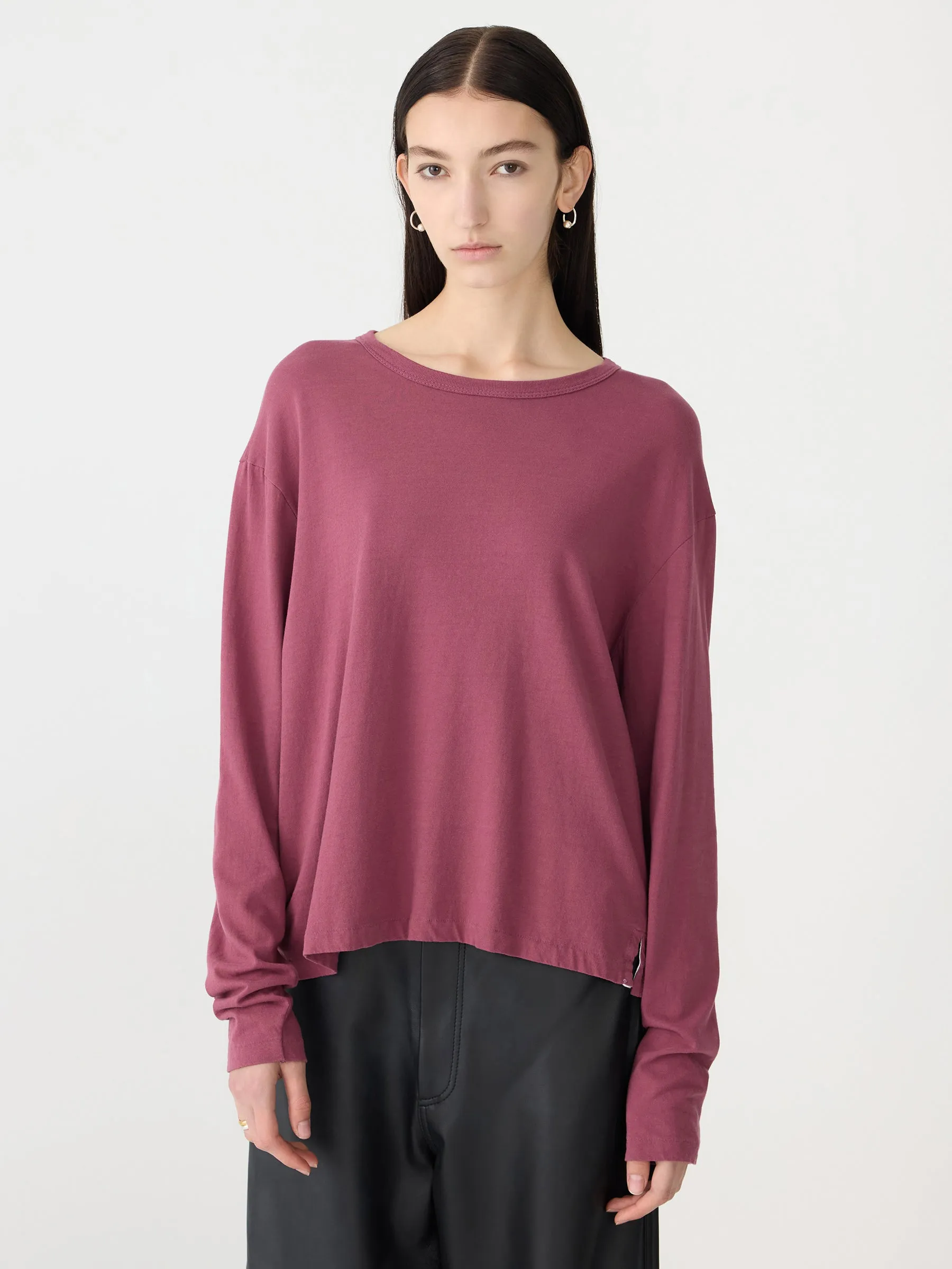 Boyfriend Heritage Long Sleeve T-Shirt sold by Bassike product image thumbnail 2