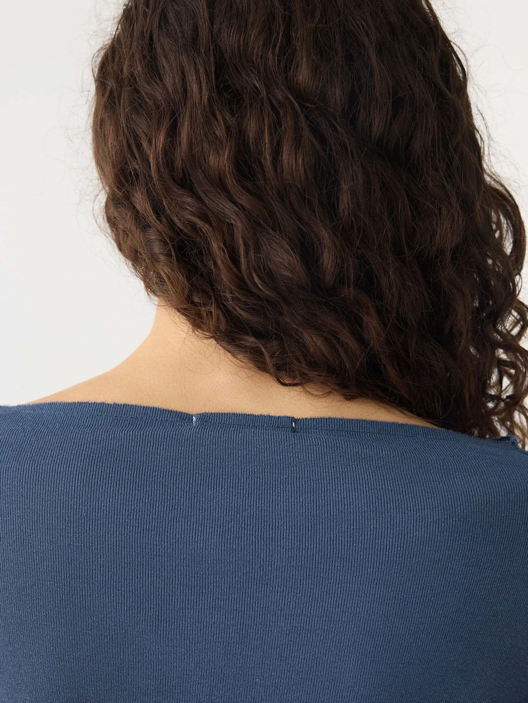 Front Seam Rib Long Sleeve T-Shirt sold by Bassike product image thumbnail 5