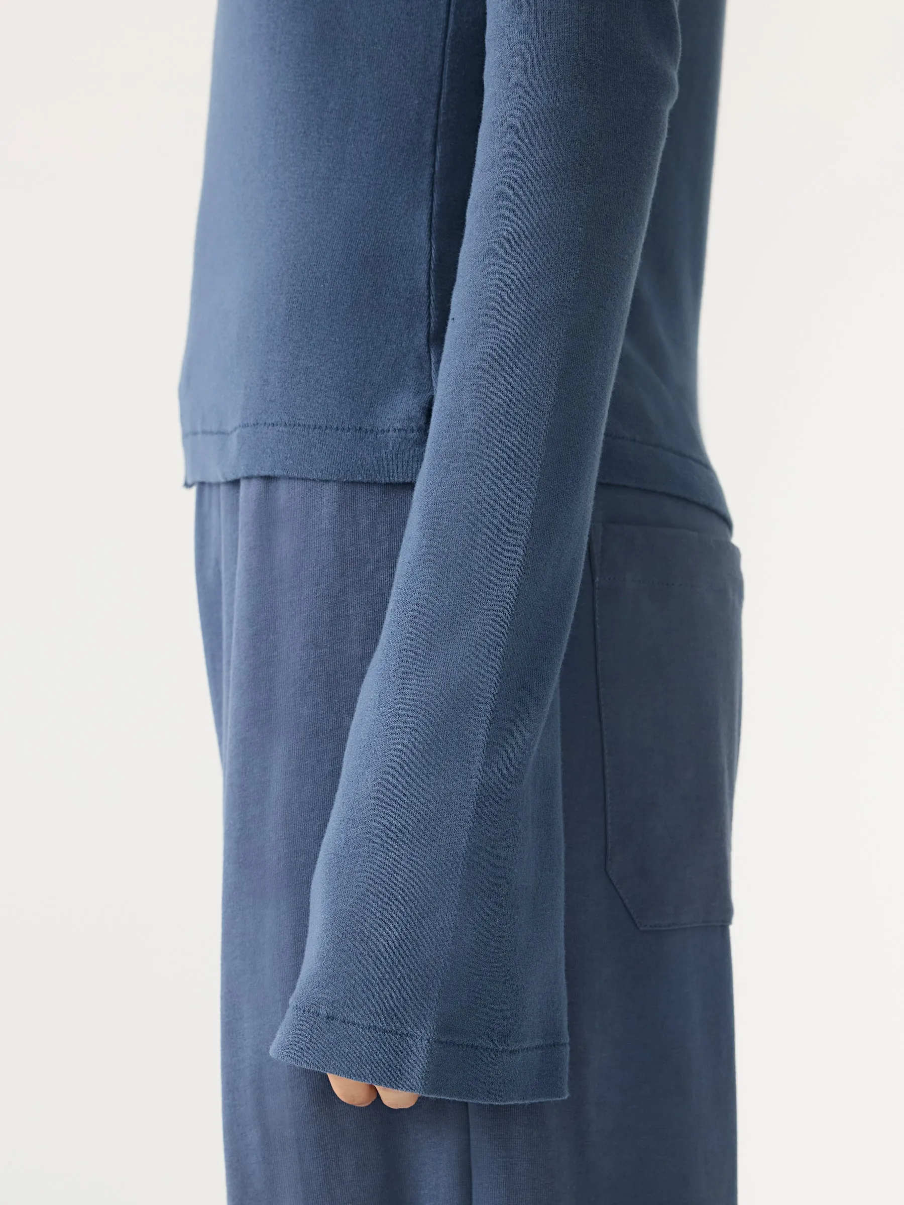 Front Seam Rib Long Sleeve T-Shirt sold by Bassike product image thumbnail 4