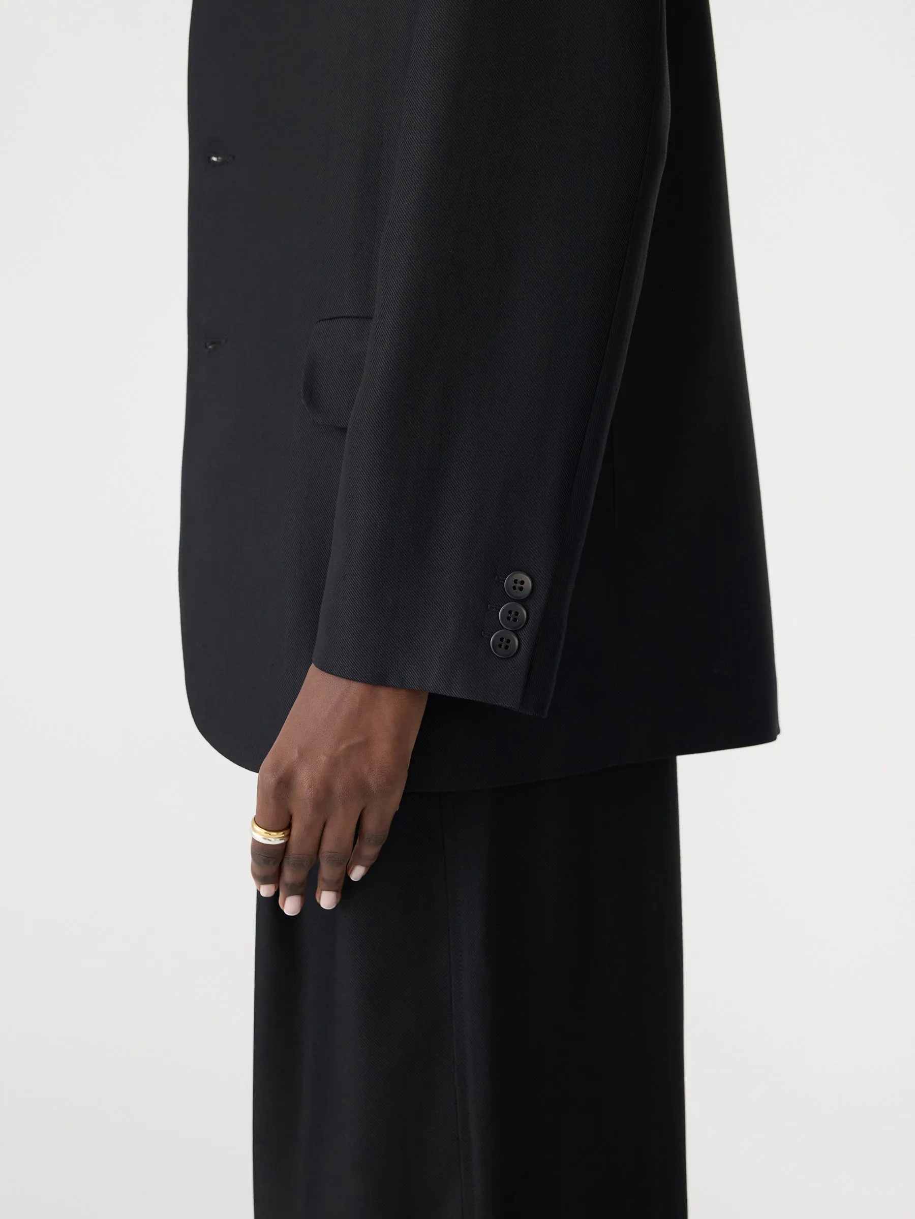 Viscose Oversized Jacket sold by Bassike product image thumbnail 4