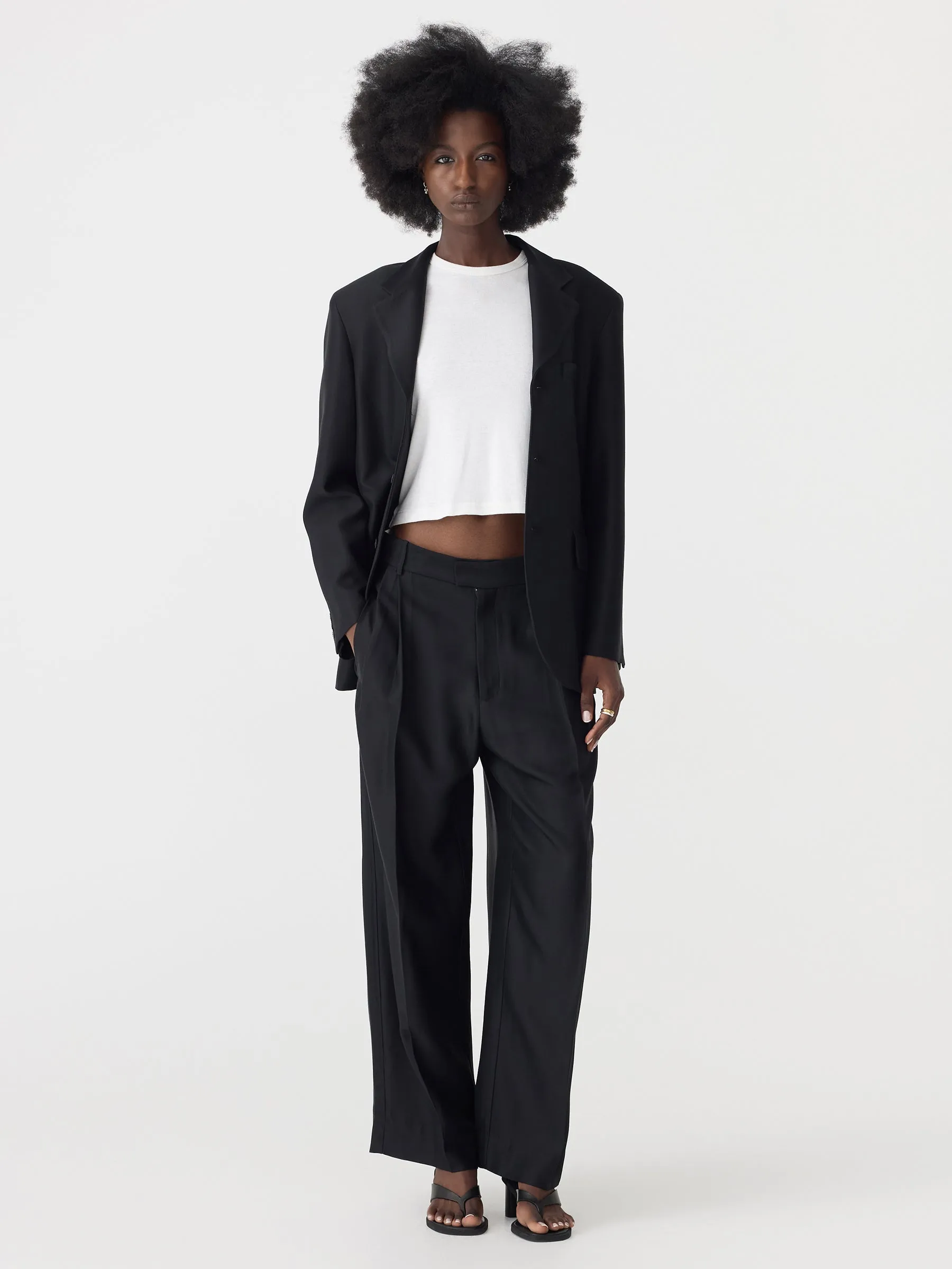 Viscose Oversized Jacket sold by Bassike