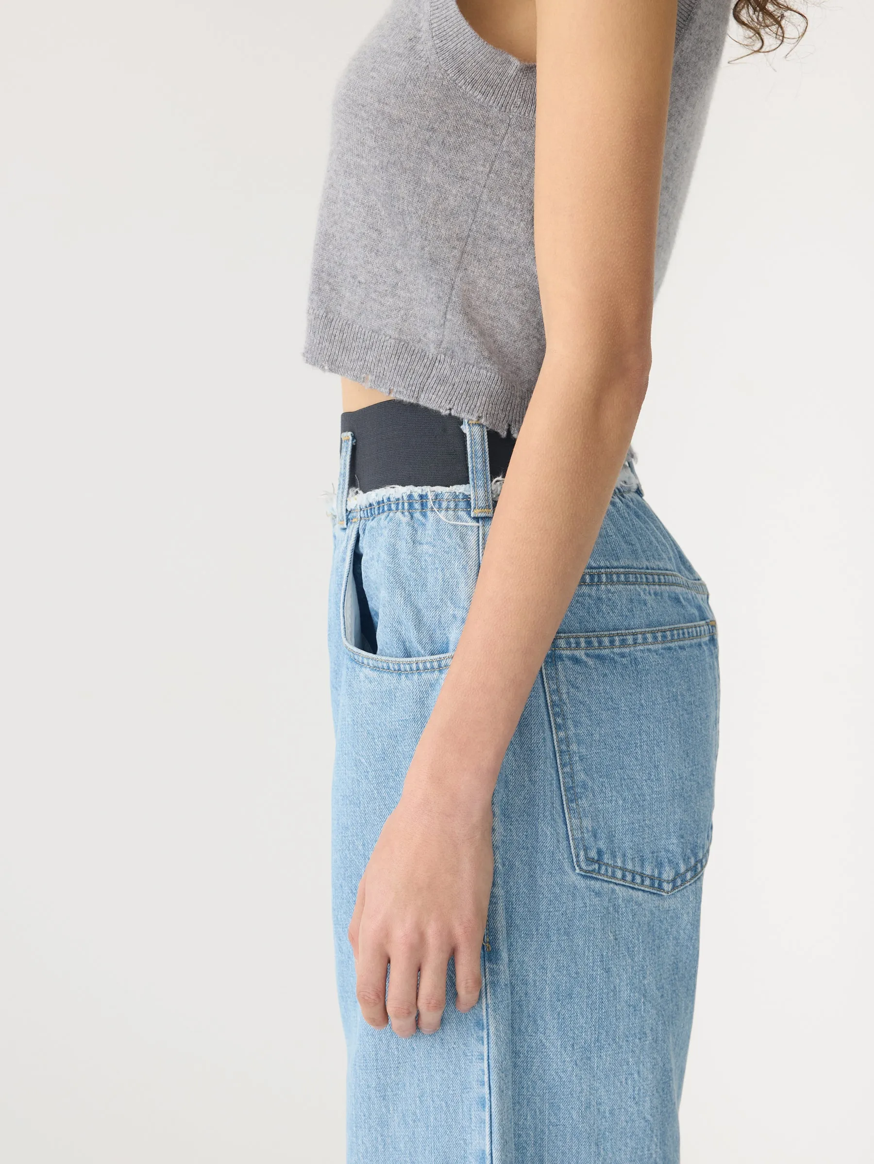 Distressed V Neck Vest sold by Bassike product image thumbnail 4