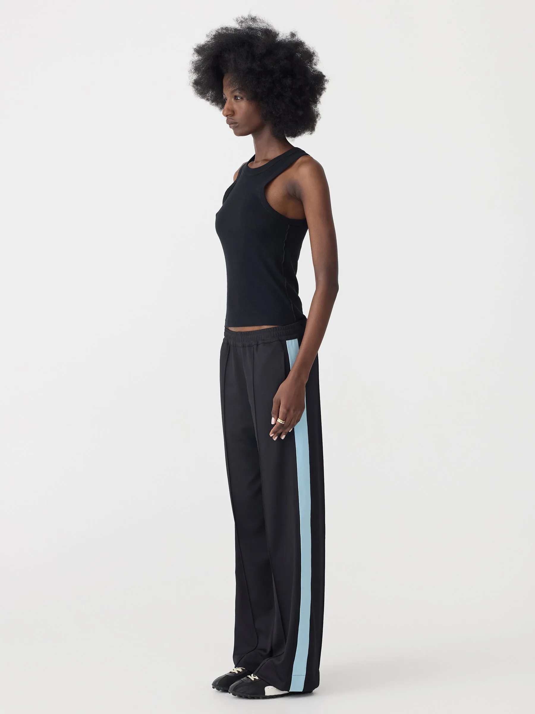 Pique Stripe Detail Pant sold by Bassike product image thumbnail 2