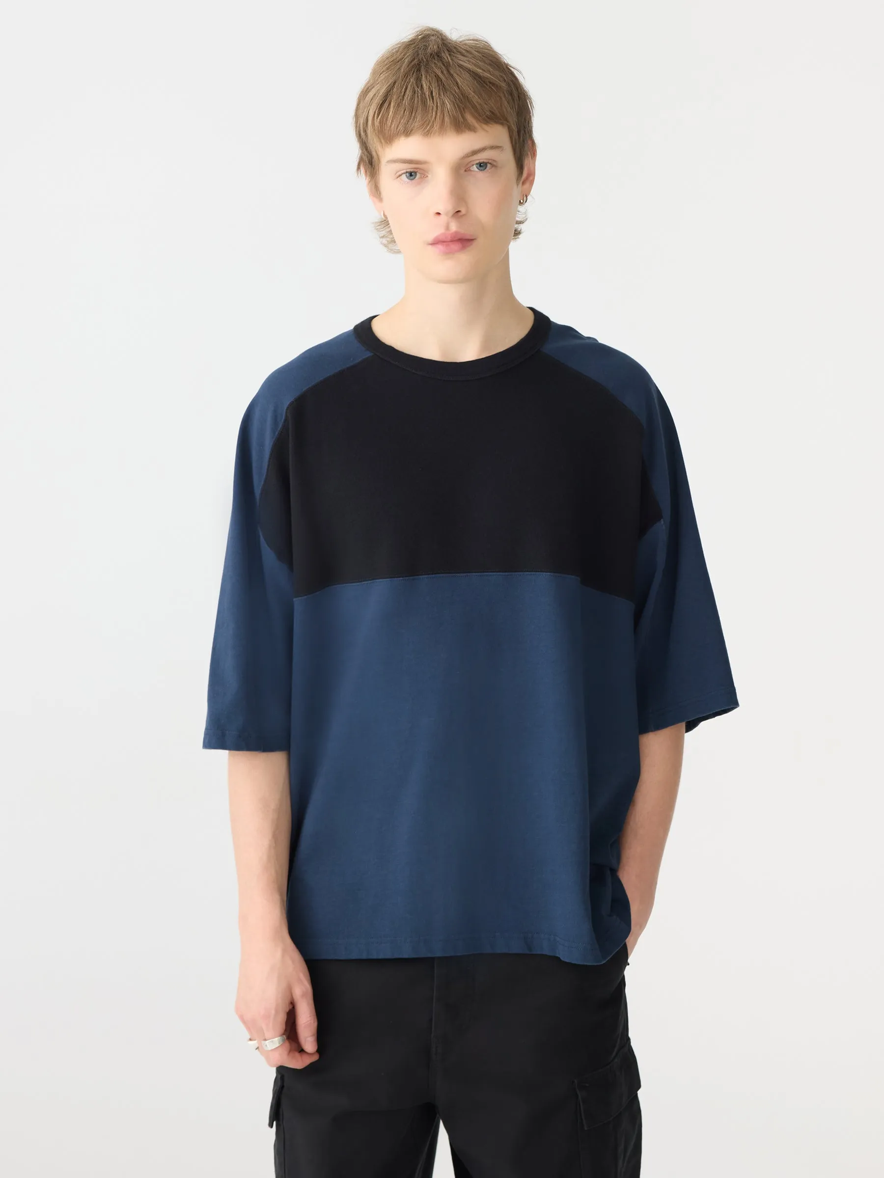 Rib Detail Boxy T-Shirt sold by Bassike product image thumbnail 2