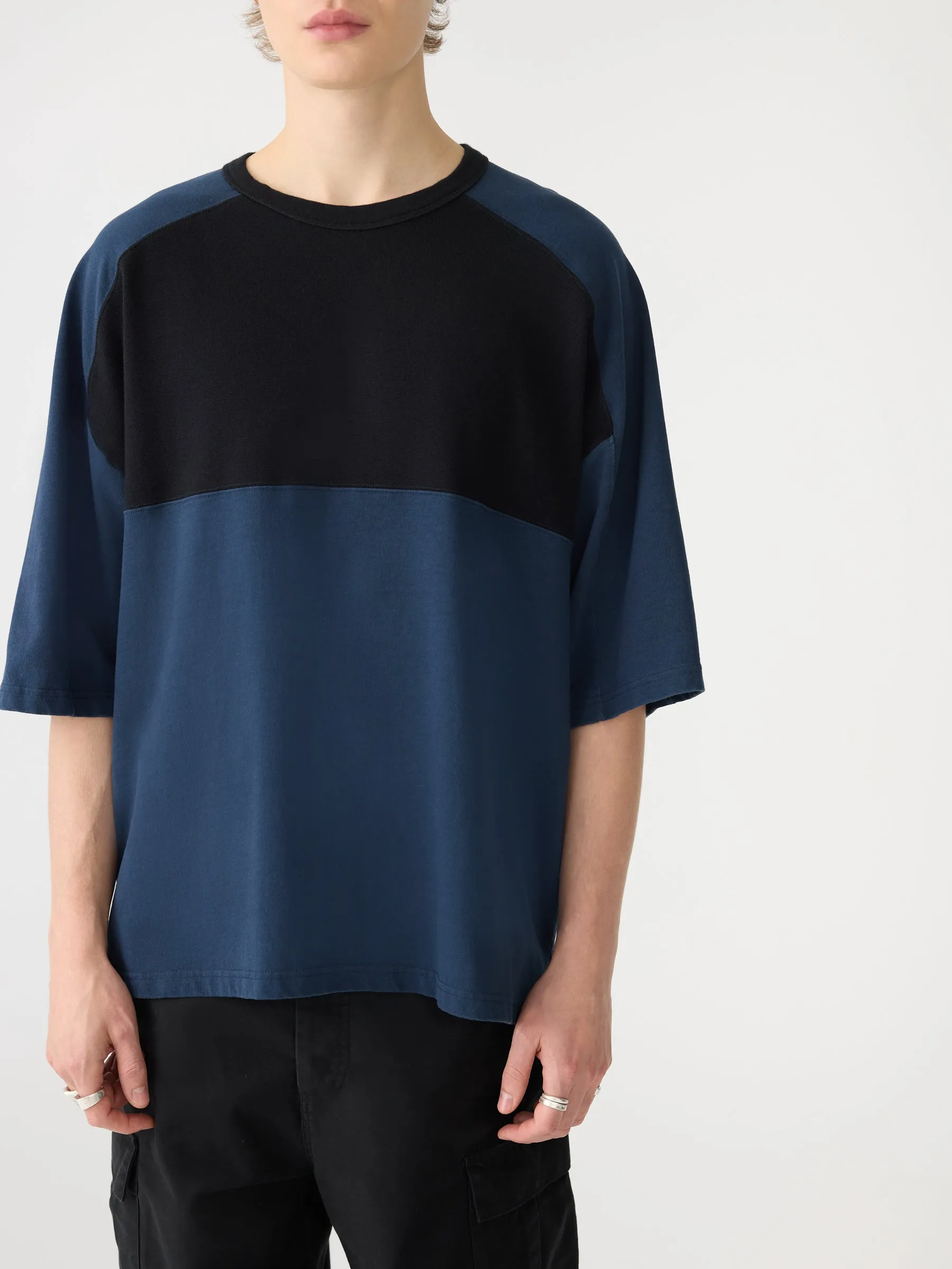 Rib Detail Boxy T-Shirt sold by Bassike product image thumbnail 3