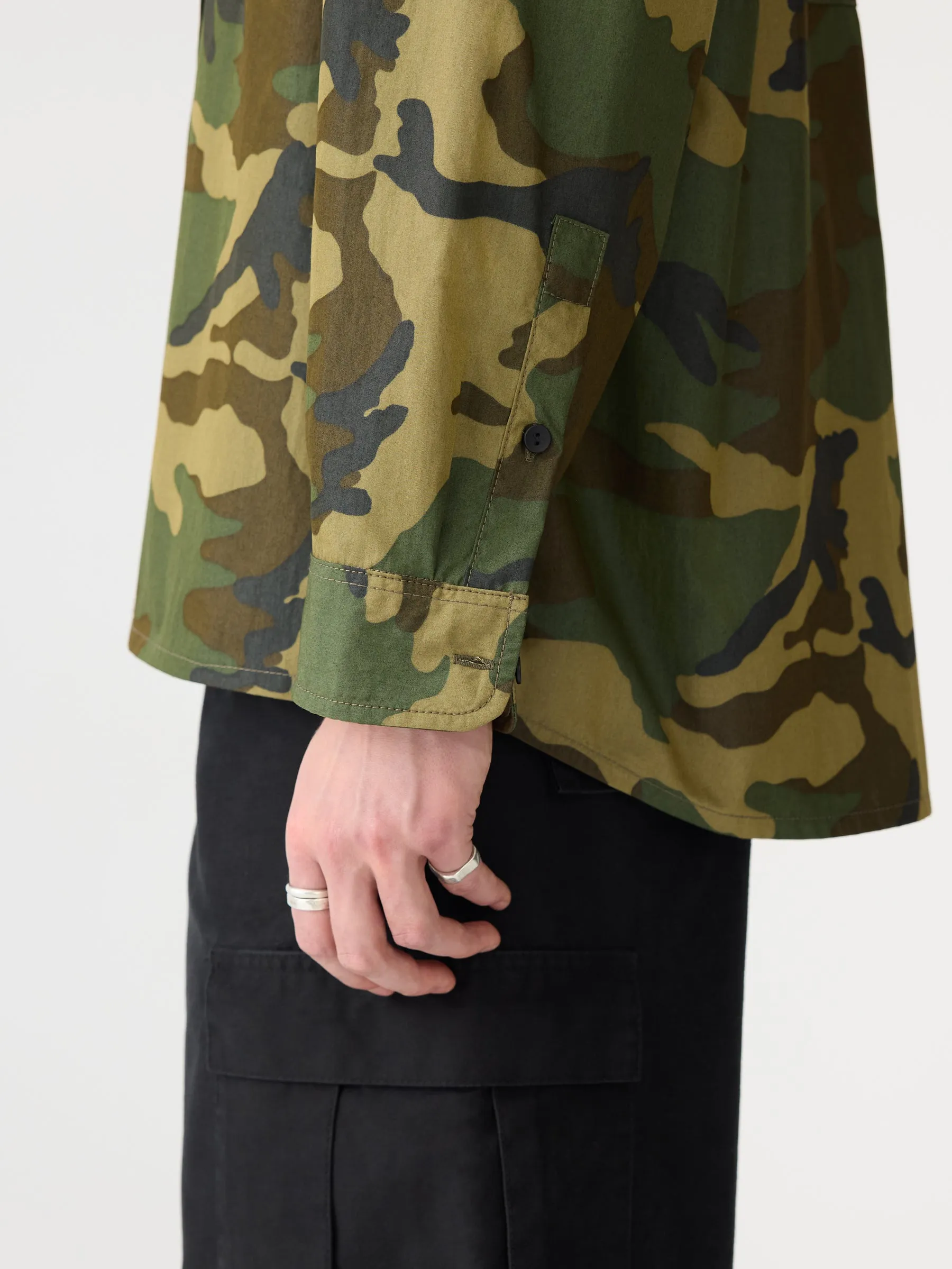 Drop Shoulder Camo Shirt sold by Bassike product image thumbnail 4