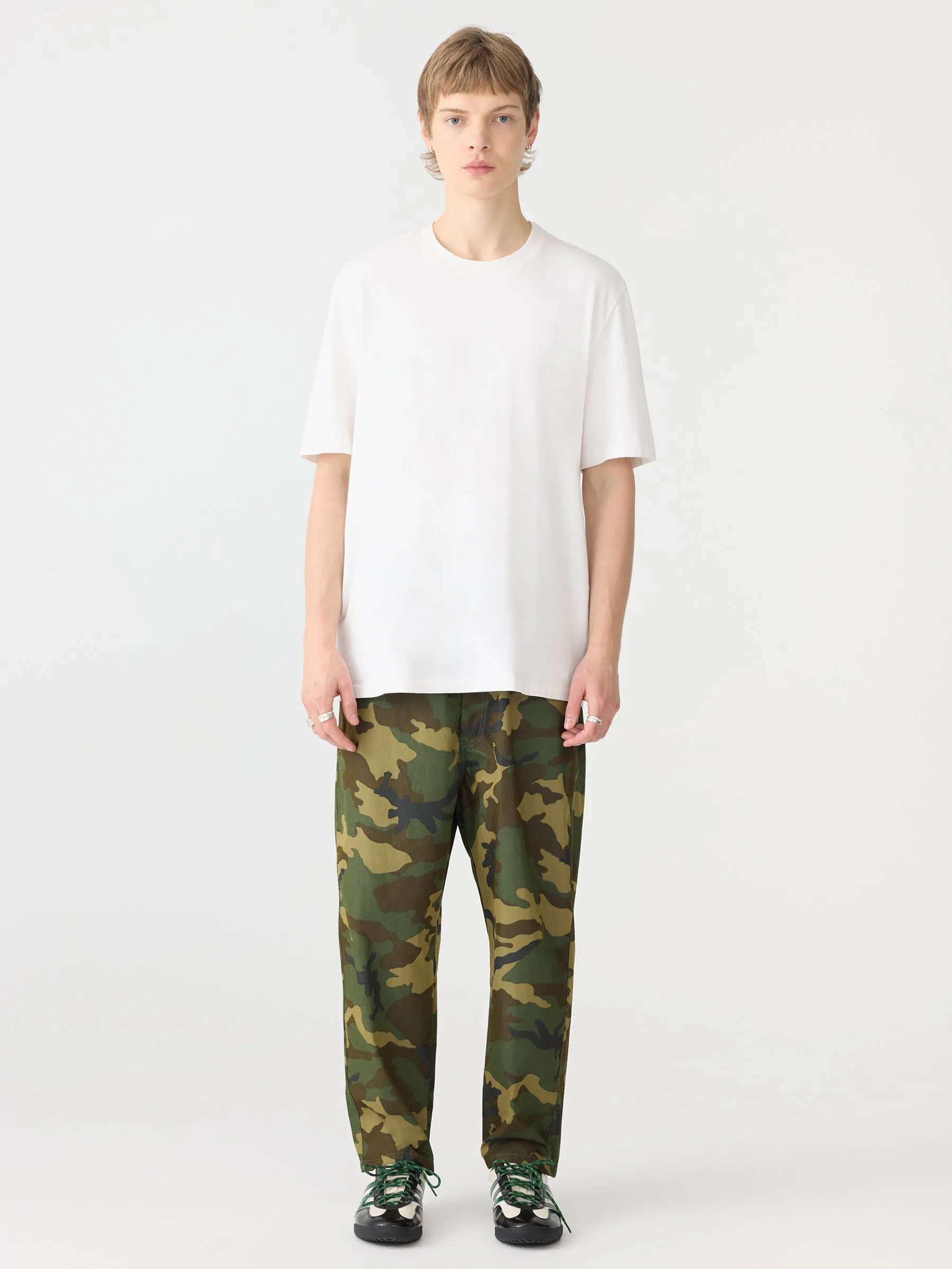 Camo Lo Rise Pull On Pant sold by Bassike