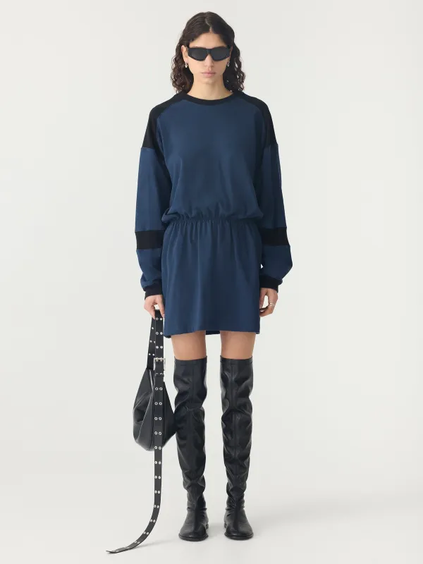 Paneled Long Sleeve T-Shirt Dress sold by Bassike