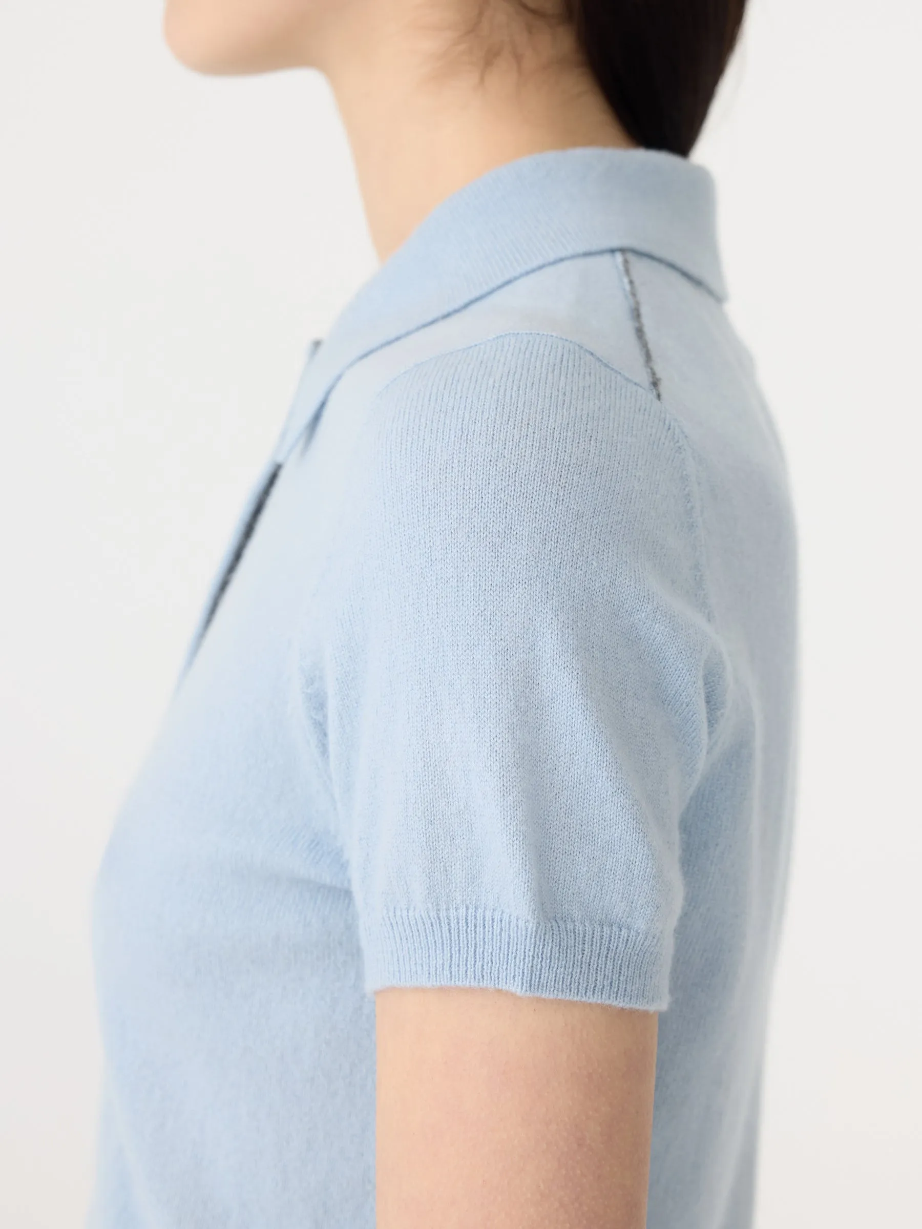 Wool Cashmere Slim Fit Polo sold by Bassike product image thumbnail 4