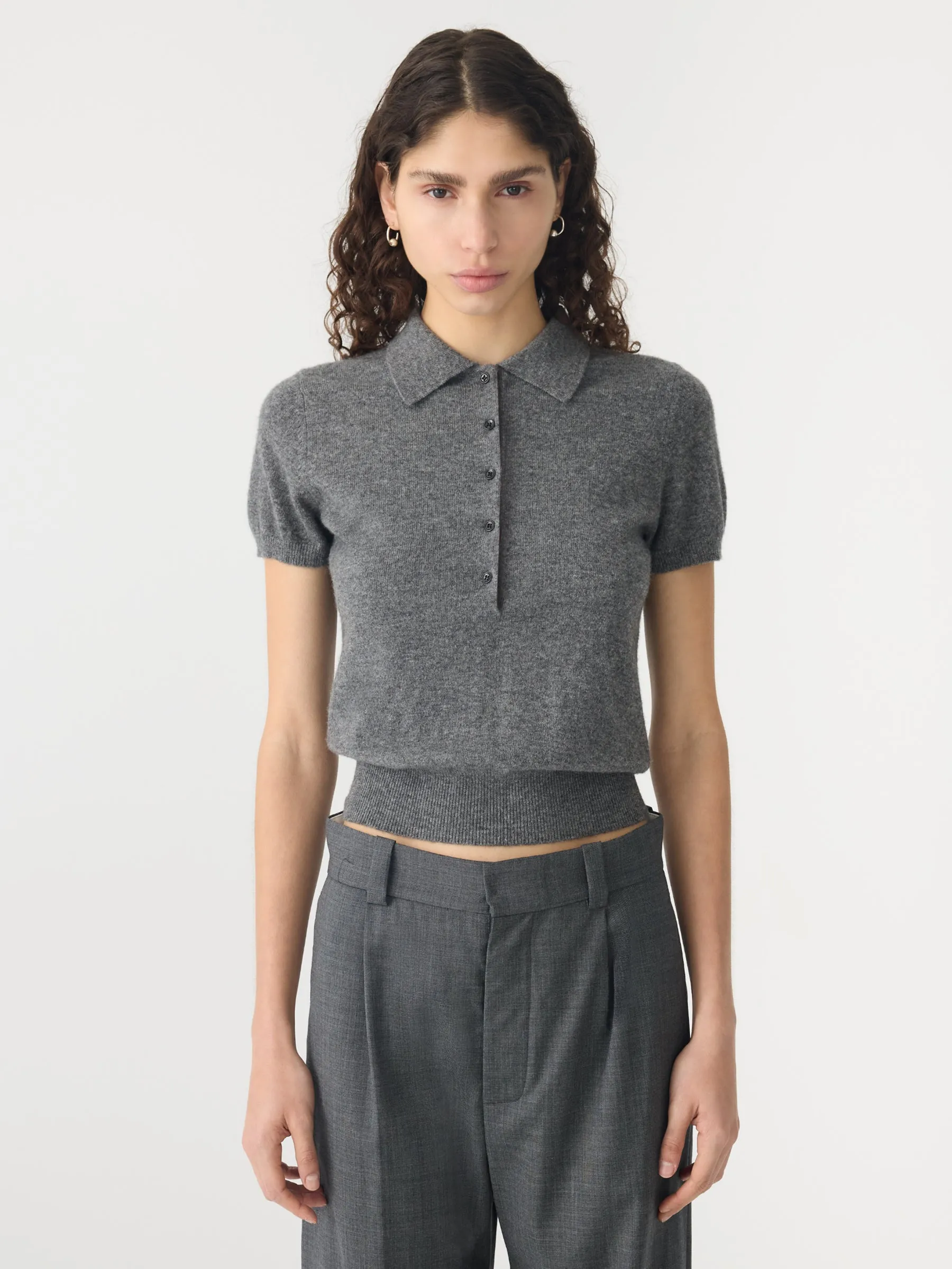 Wool Cashmere Slim Fit Polo sold by Bassike product image thumbnail 2