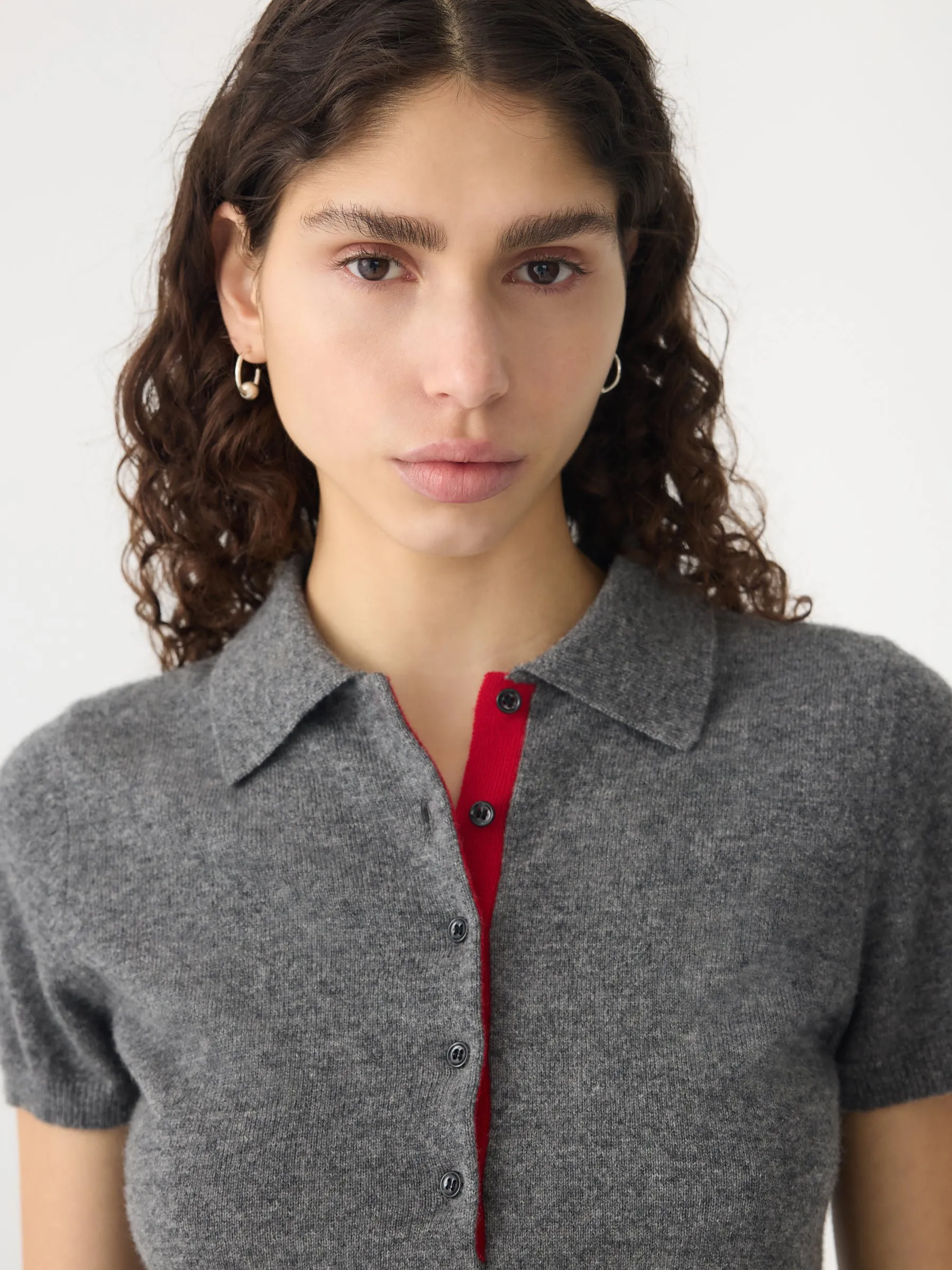 Wool Cashmere Slim Fit Polo sold by Bassike product image thumbnail 3