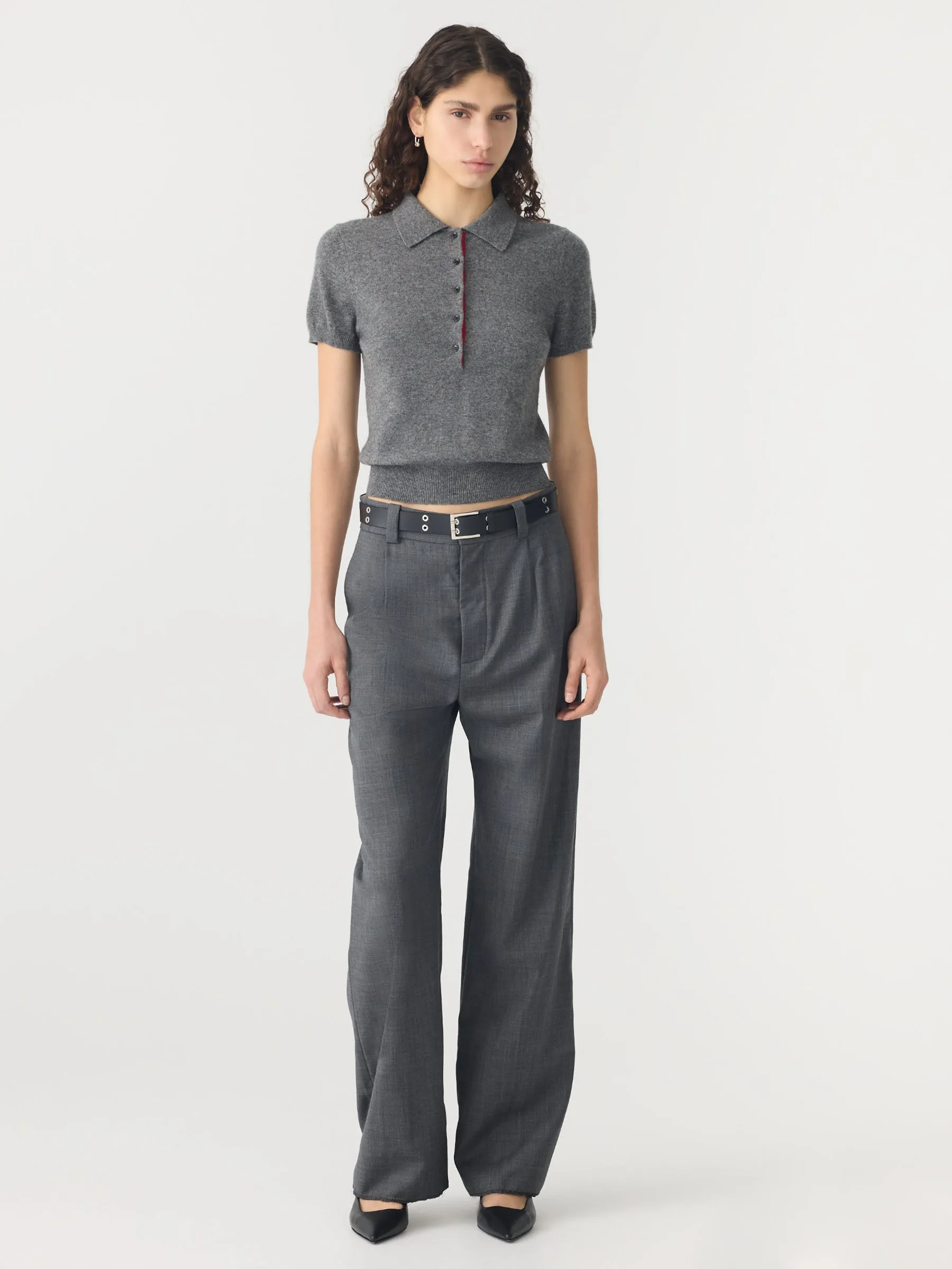 Wool Cashmere Slim Fit Polo sold by Bassike