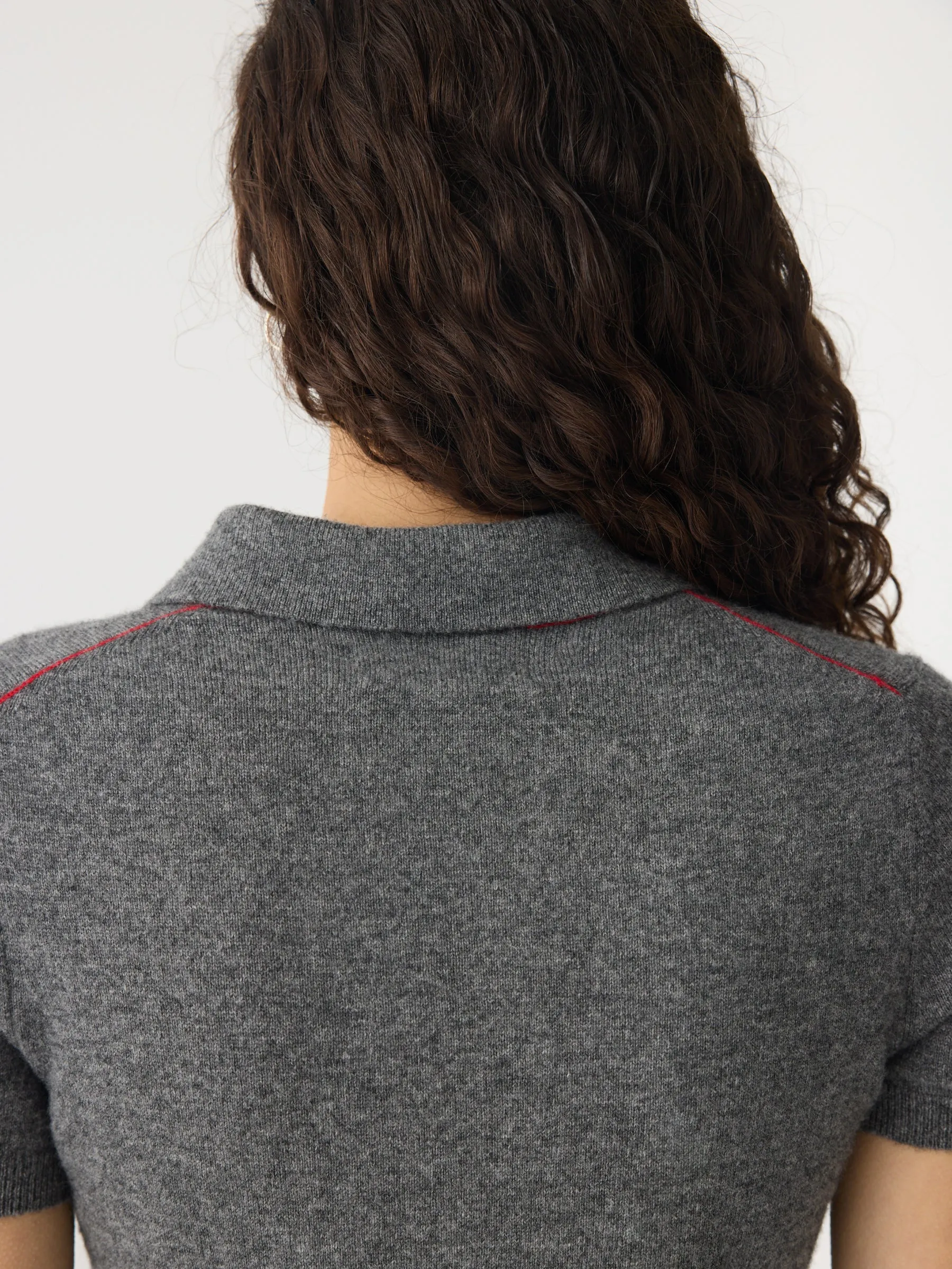 Wool Cashmere Slim Fit Polo sold by Bassike product image thumbnail 5