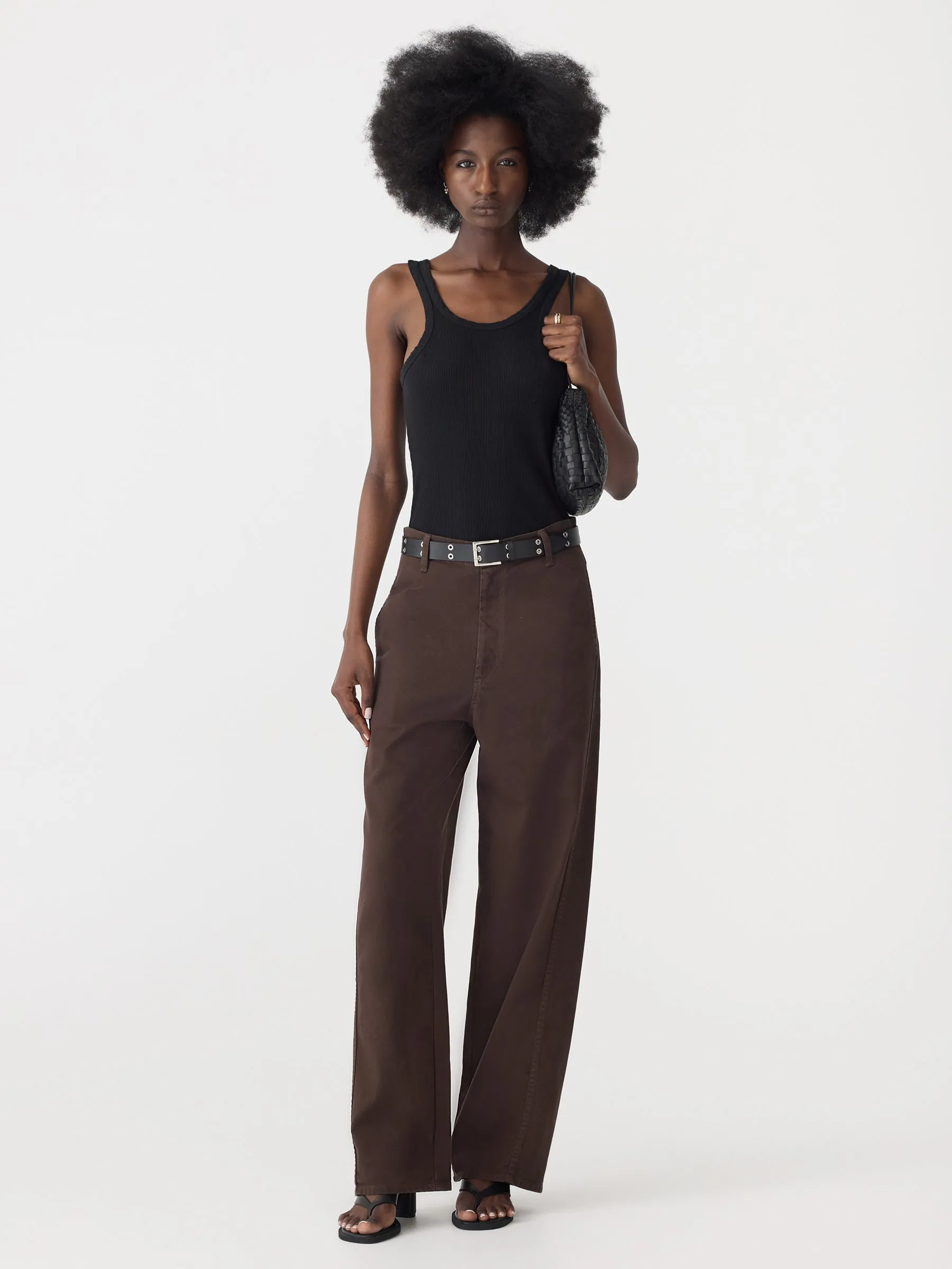 Cotton Twill Wide Leg Pant sold by Bassike