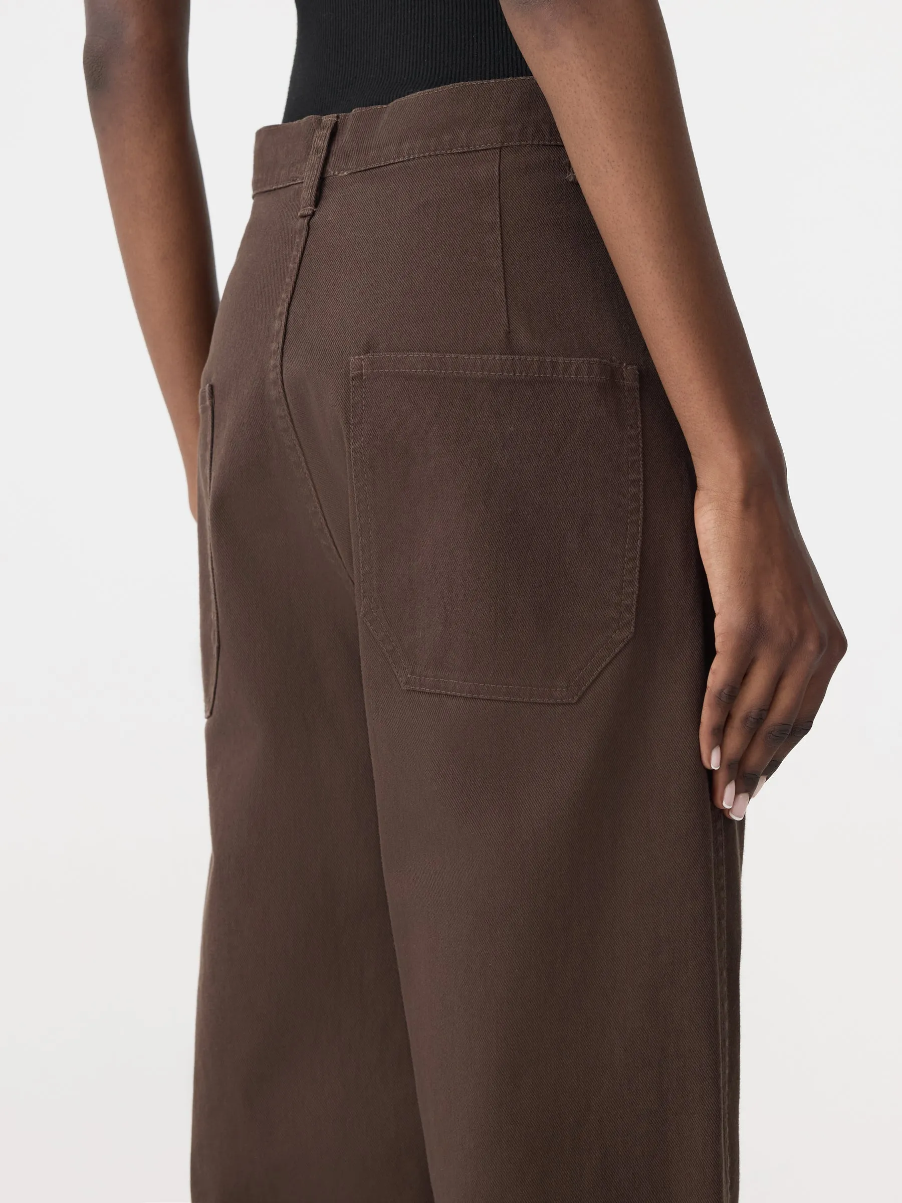 Cotton Twill Wide Leg Pant sold by Bassike product image thumbnail 5