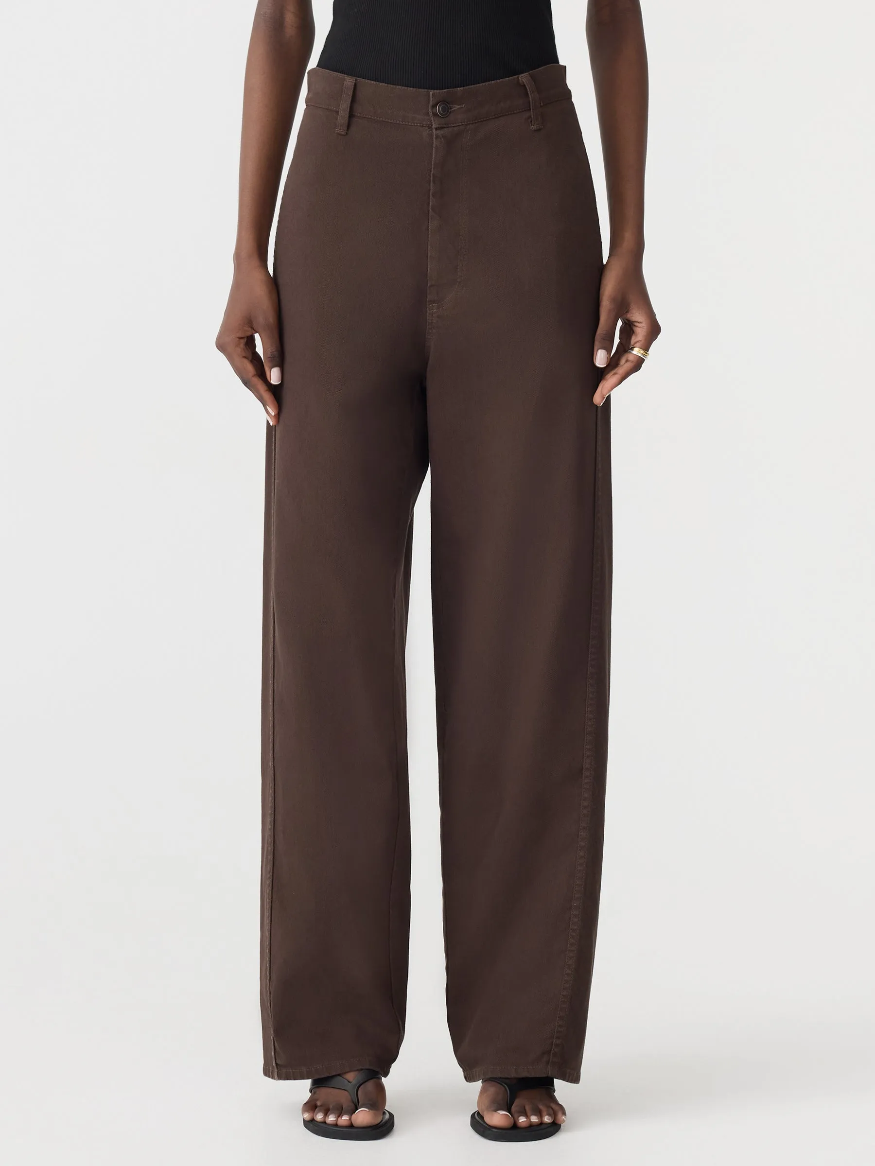 Cotton Twill Wide Leg Pant sold by Bassike product image thumbnail 2