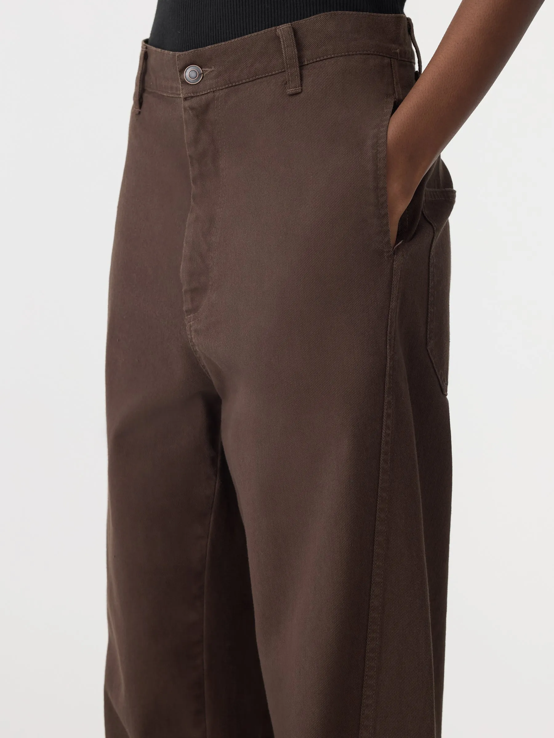 Cotton Twill Wide Leg Pant sold by Bassike product image thumbnail 3