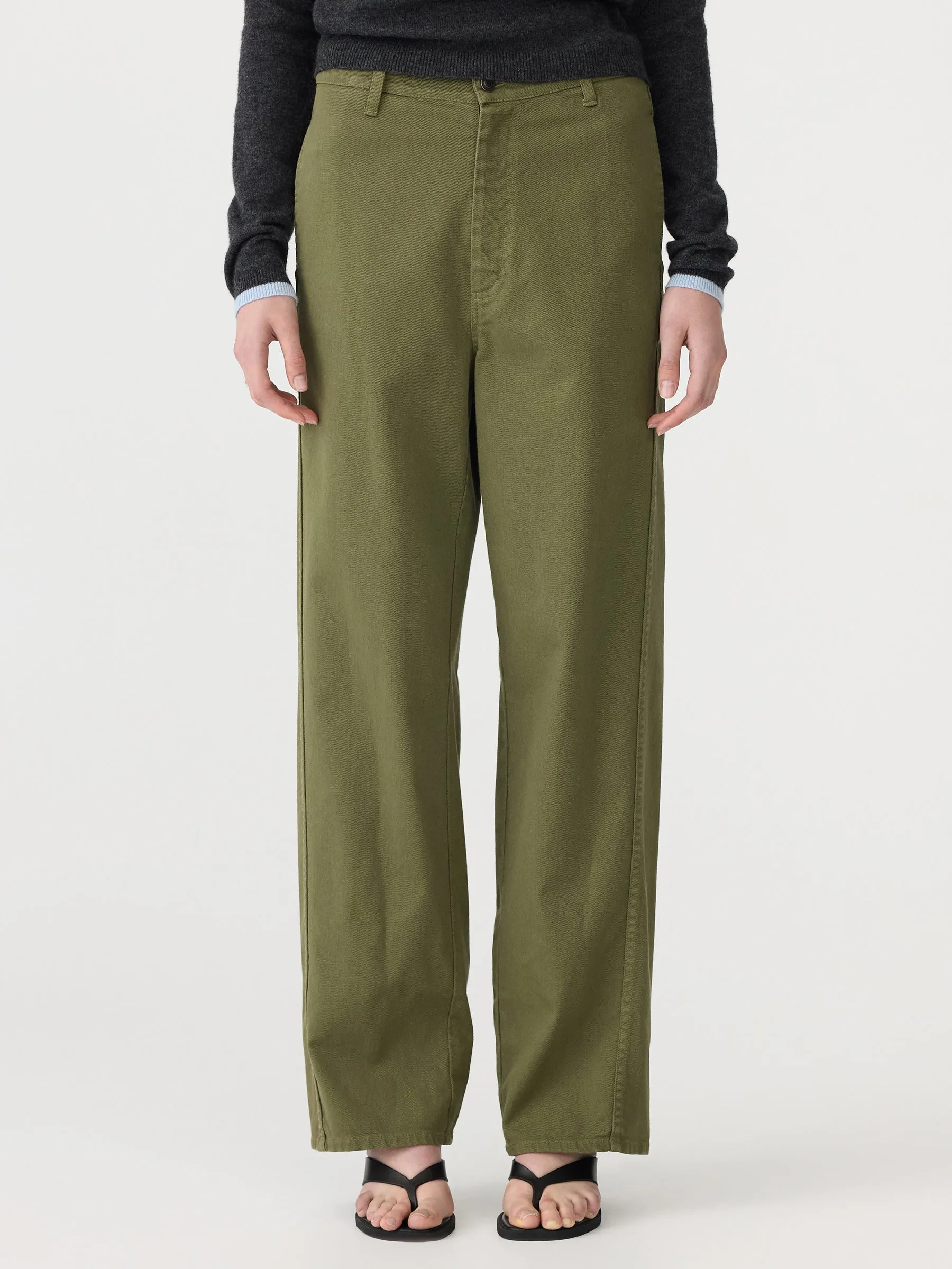 Cotton Twill Wide Leg Pant sold by Bassike product image thumbnail 2