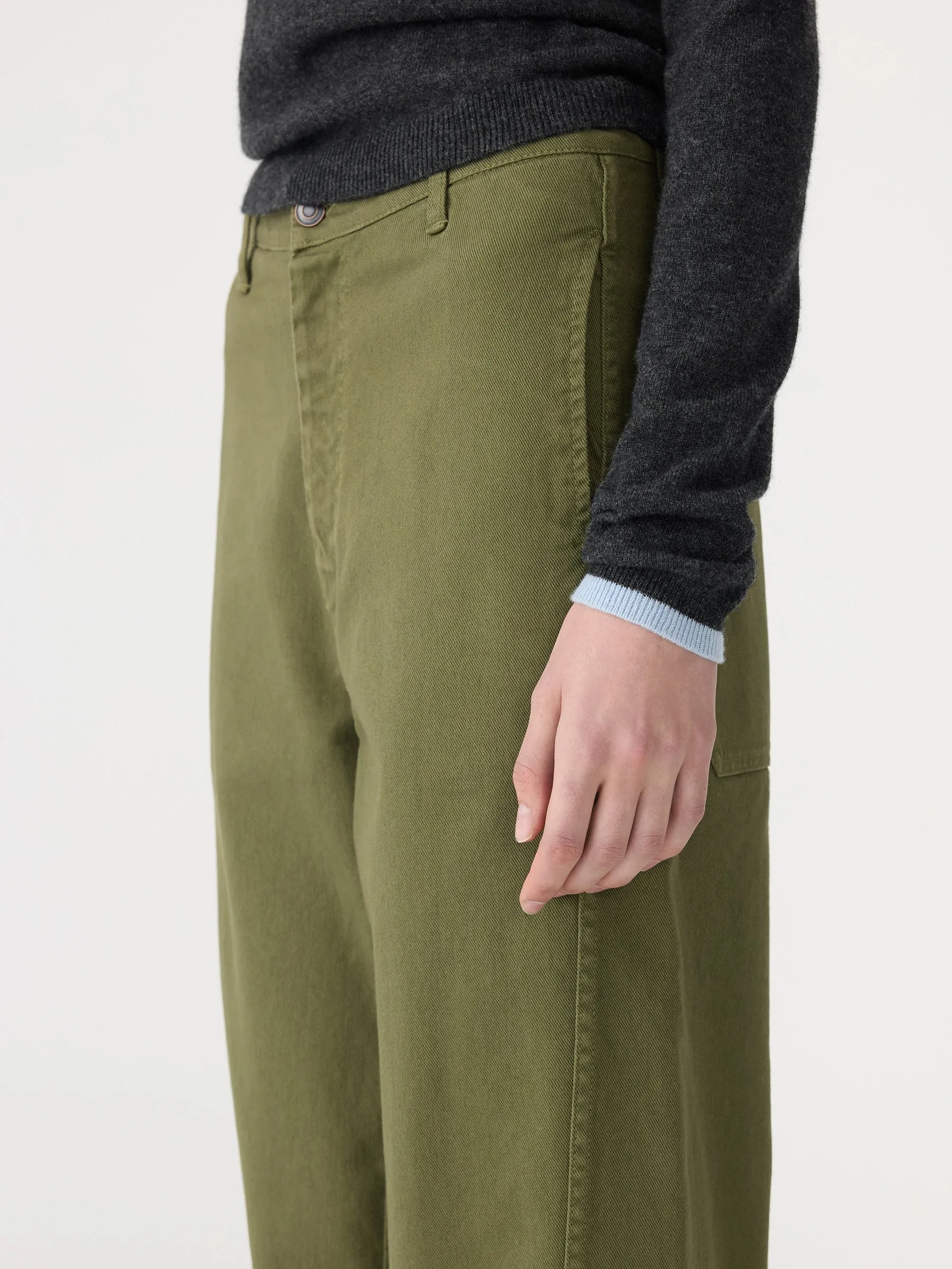 Cotton Twill Wide Leg Pant sold by Bassike product image thumbnail 3