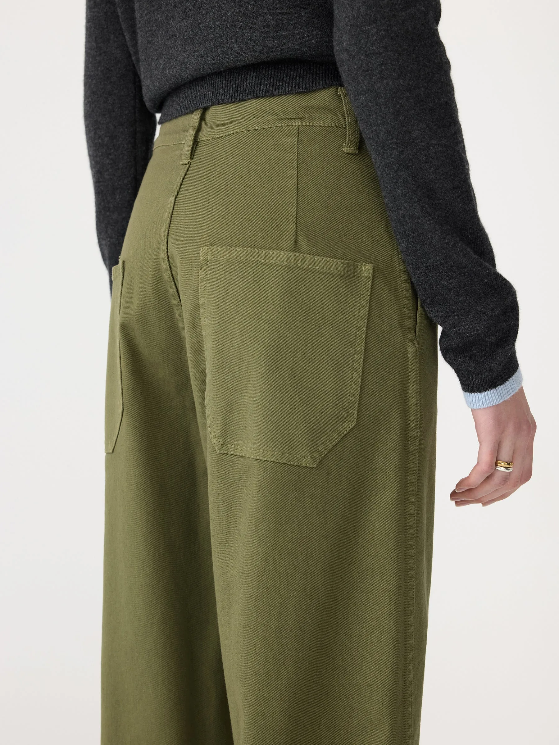 Cotton Twill Wide Leg Pant sold by Bassike product image thumbnail 5