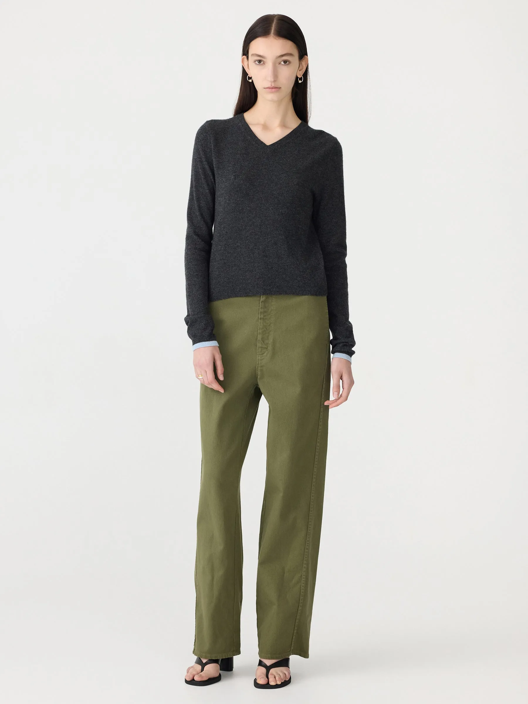 Cotton Twill Wide Leg Pant sold by Bassike