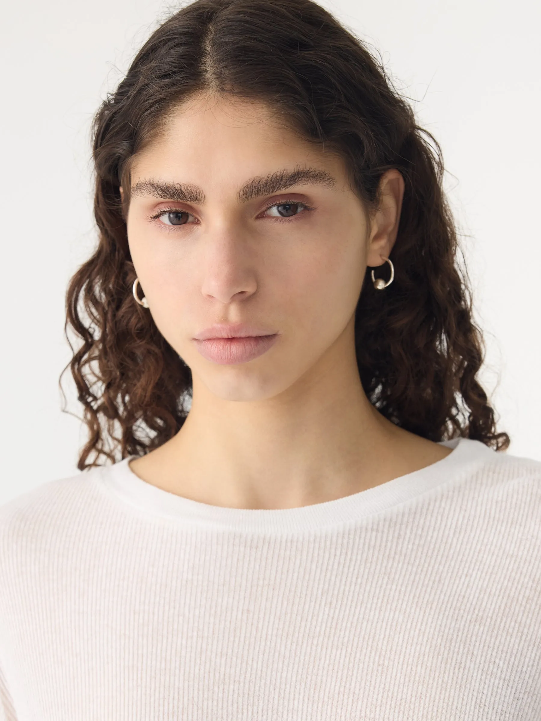 Sheer Rib Long Sleeve T-Shirt sold by Bassike product image thumbnail 3