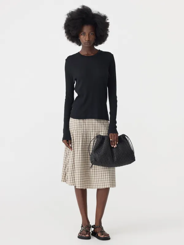 Sheer Rib Long Sleeve T-Shirt sold by Bassike