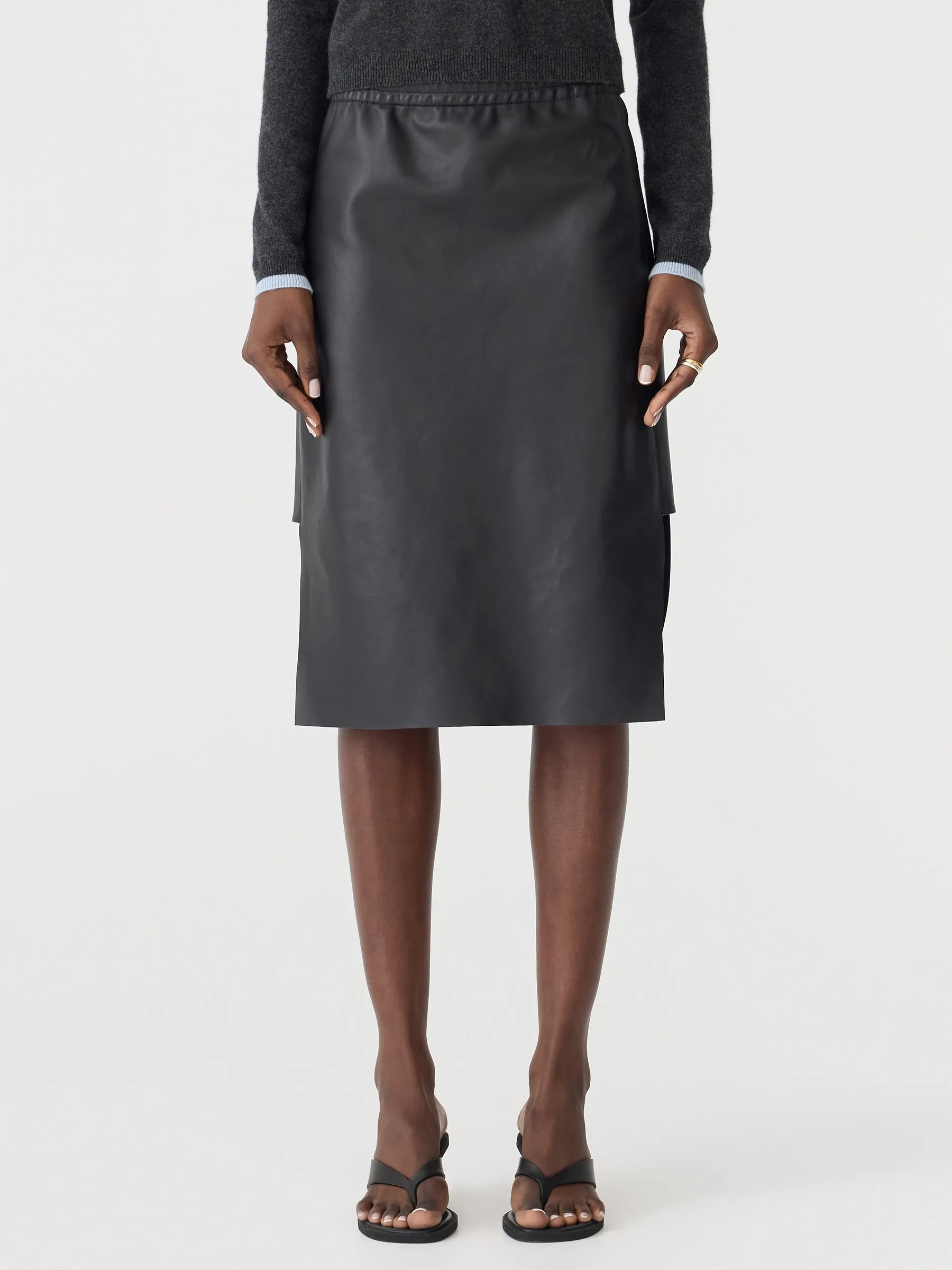 Insert Leather Skirt sold by Bassike product image thumbnail 2