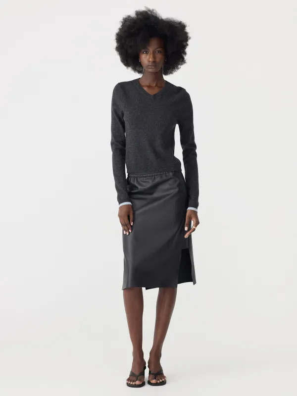 Insert Leather Skirt sold by Bassike