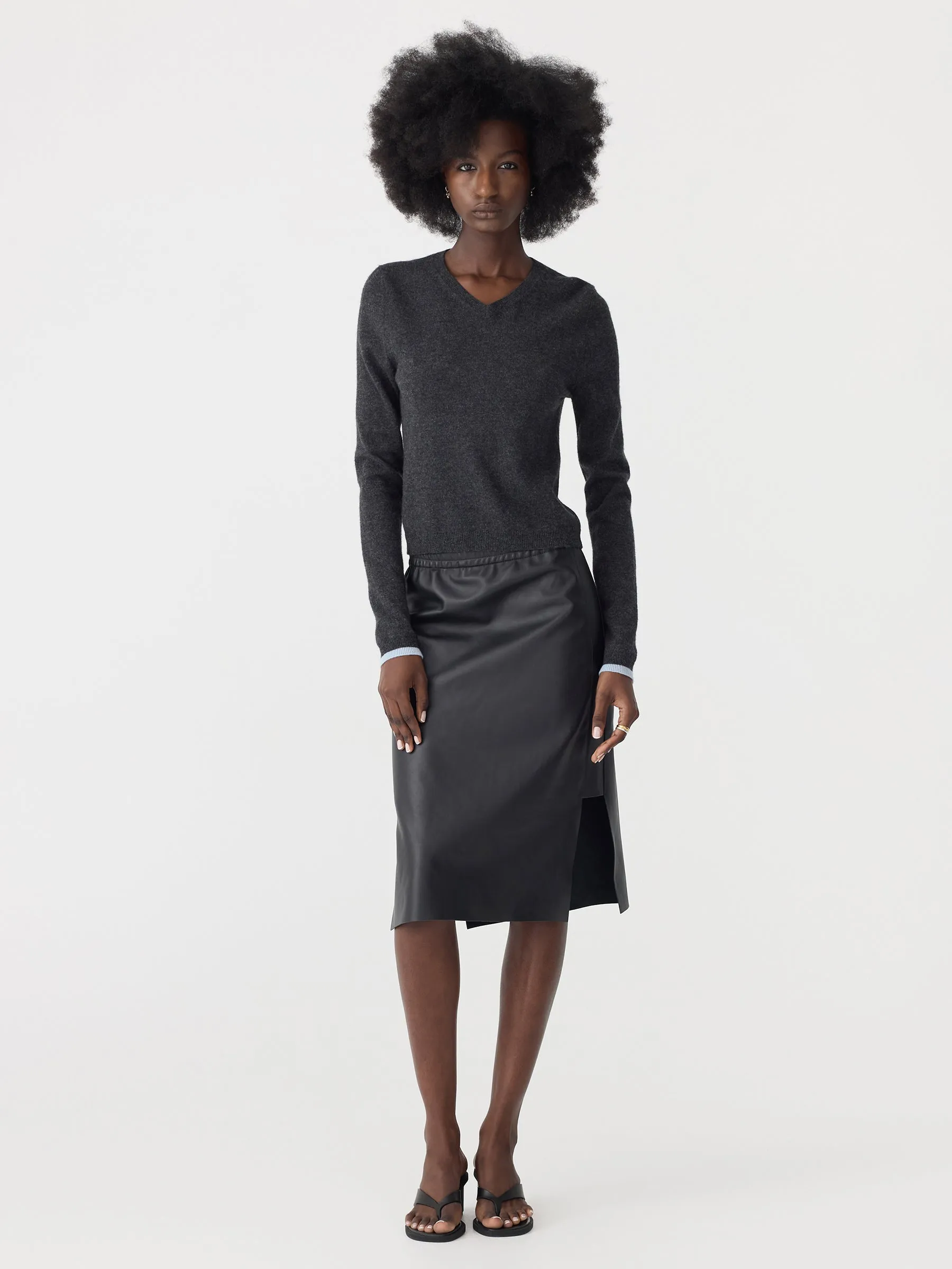 Insert Leather Skirt sold by Bassike