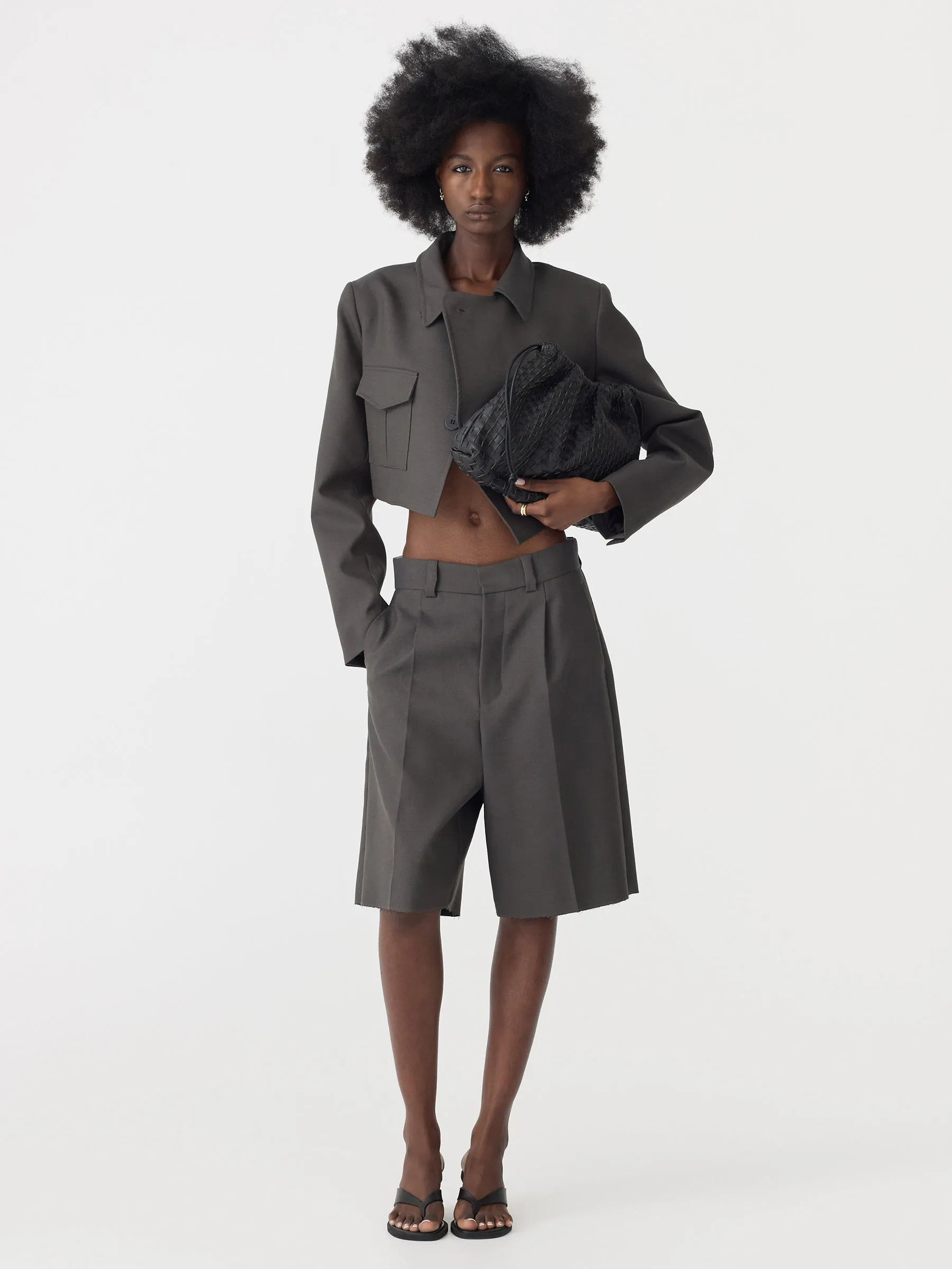 Tailored Longerline Short sold by Bassike