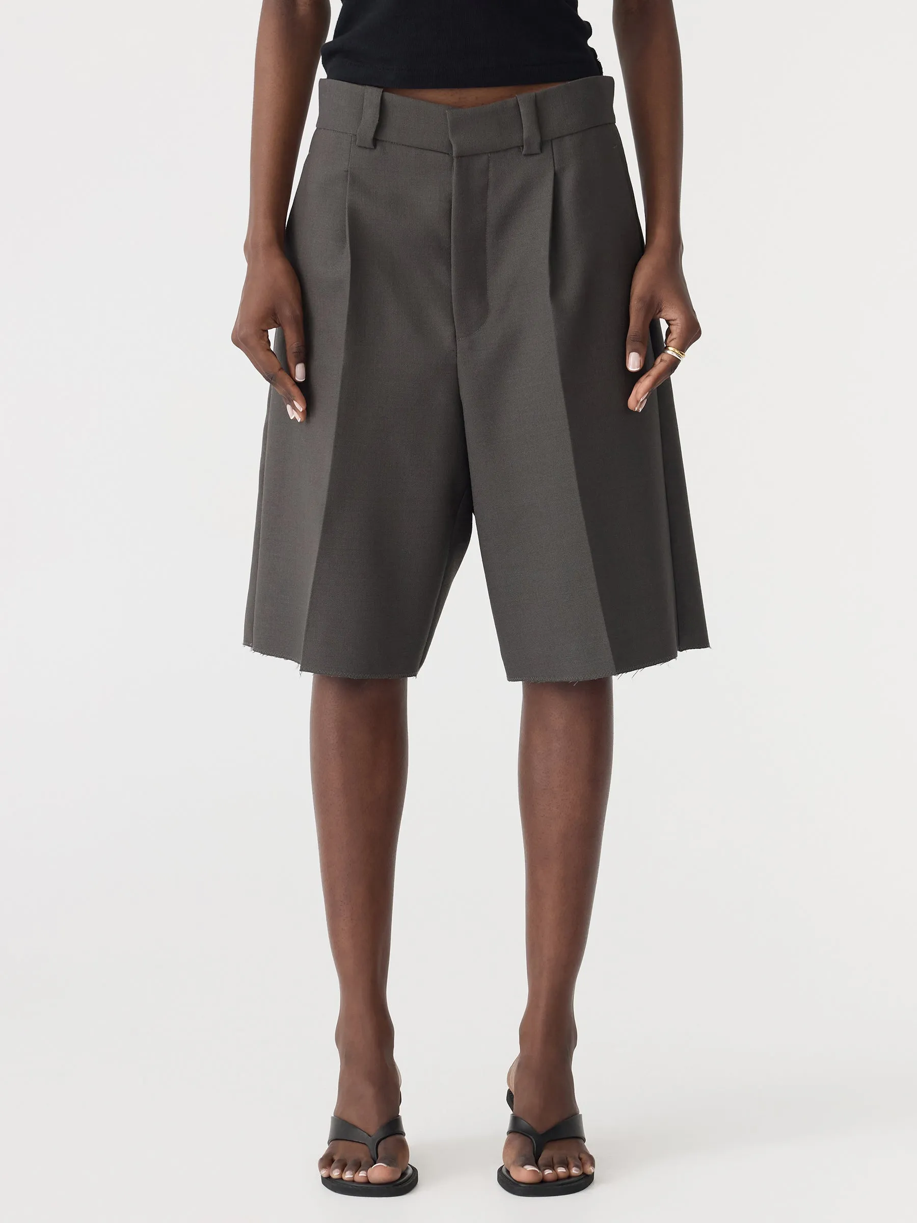 Tailored Longerline Short sold by Bassike product image thumbnail 2